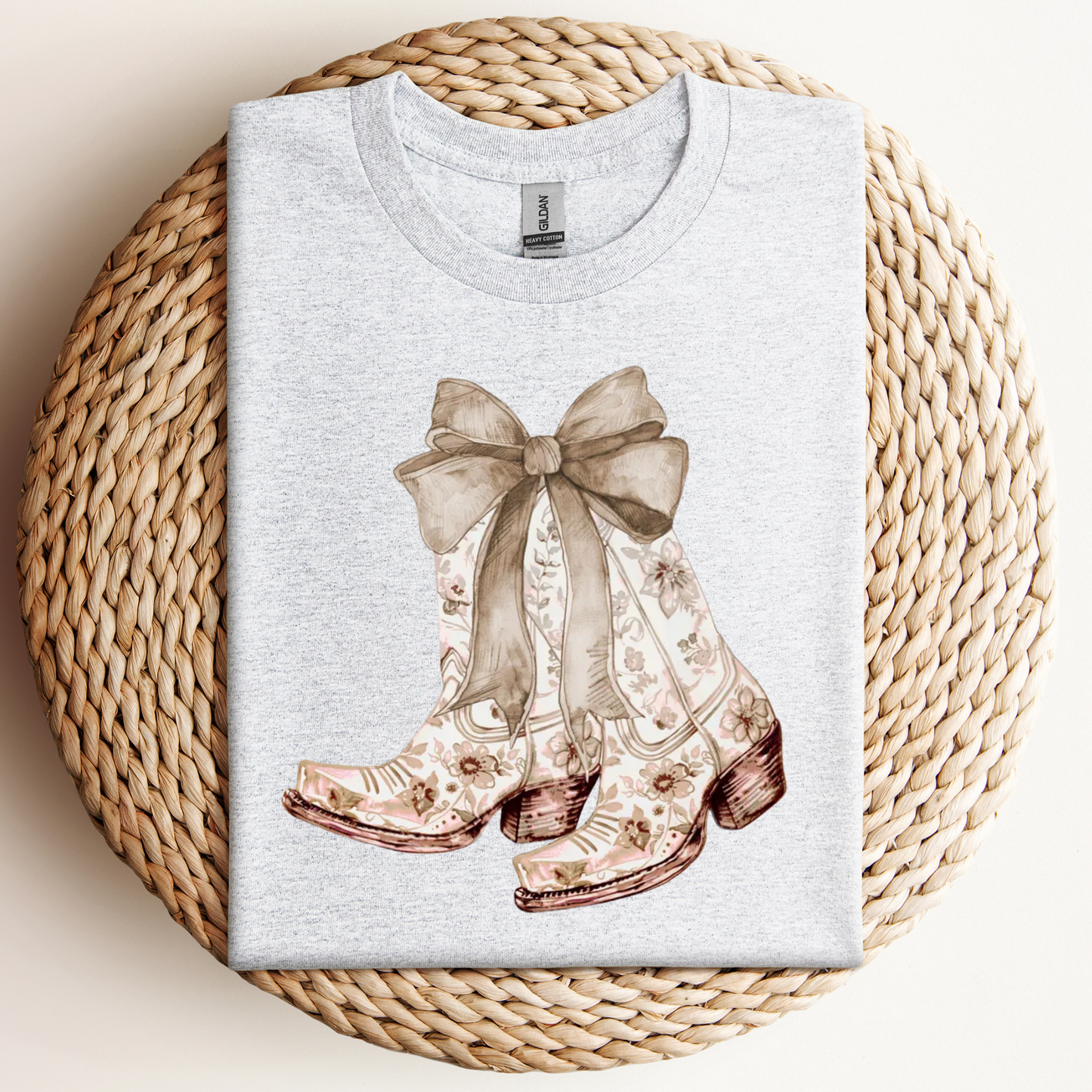 Country Boots and Bow Tshirt