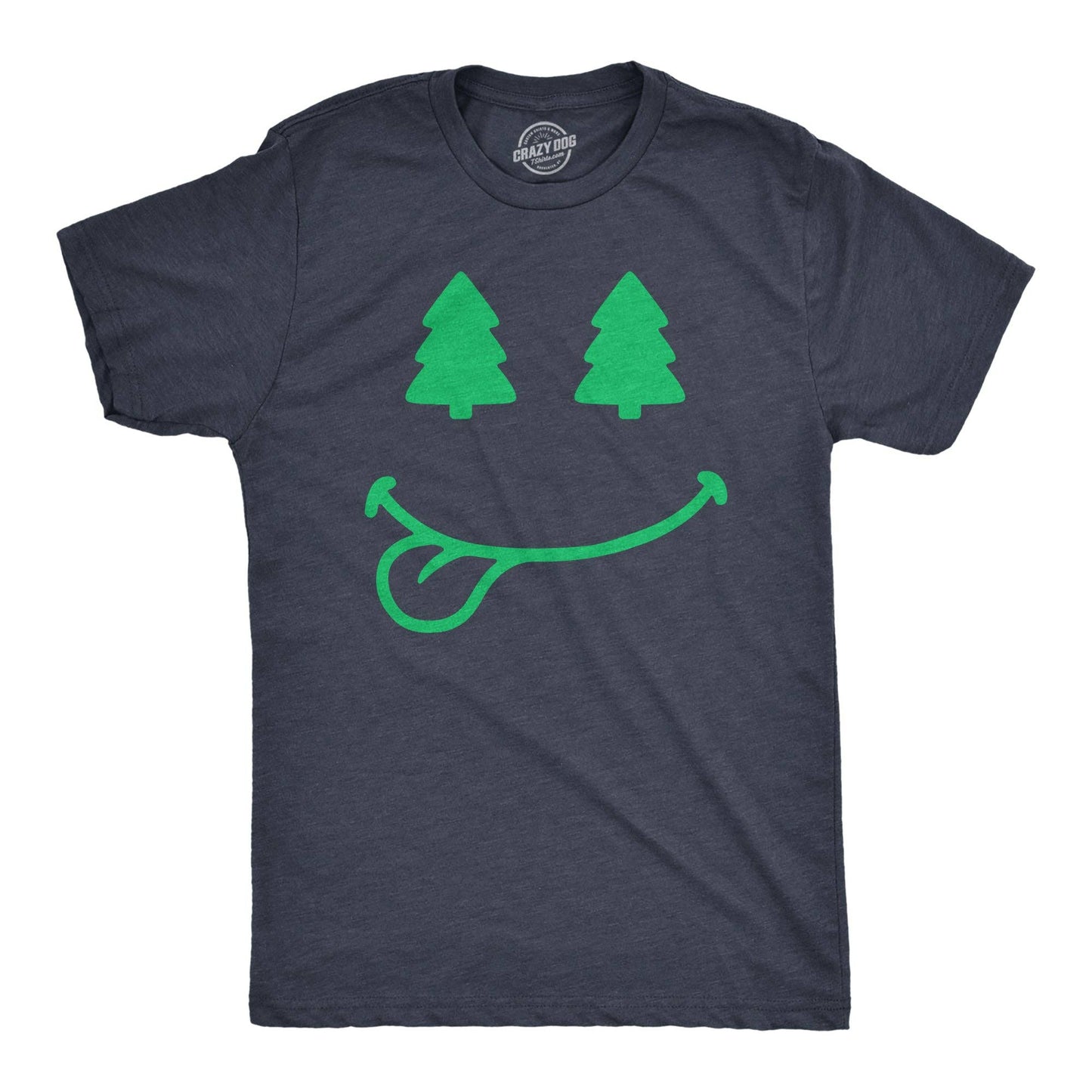 Christmas Tree Eyes Smile Men's T Shirt