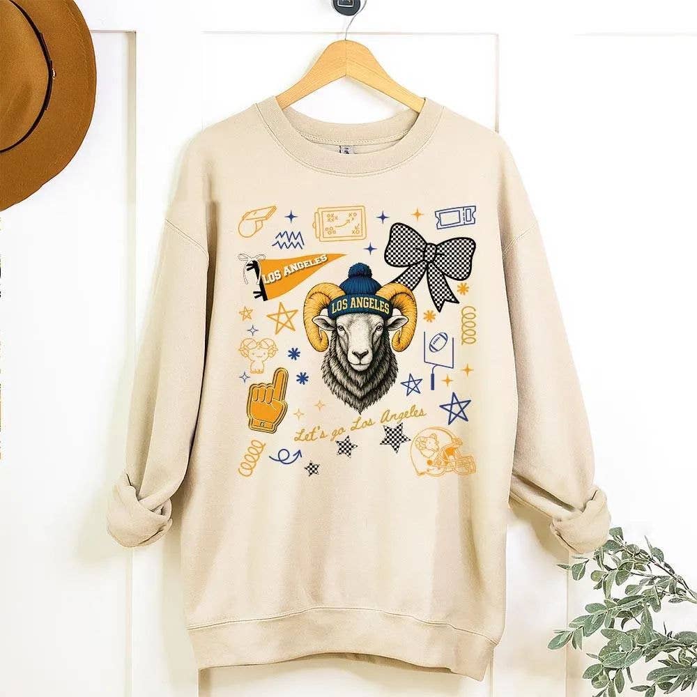 Los Angeles R Retro School Spirit Mascot Shirt