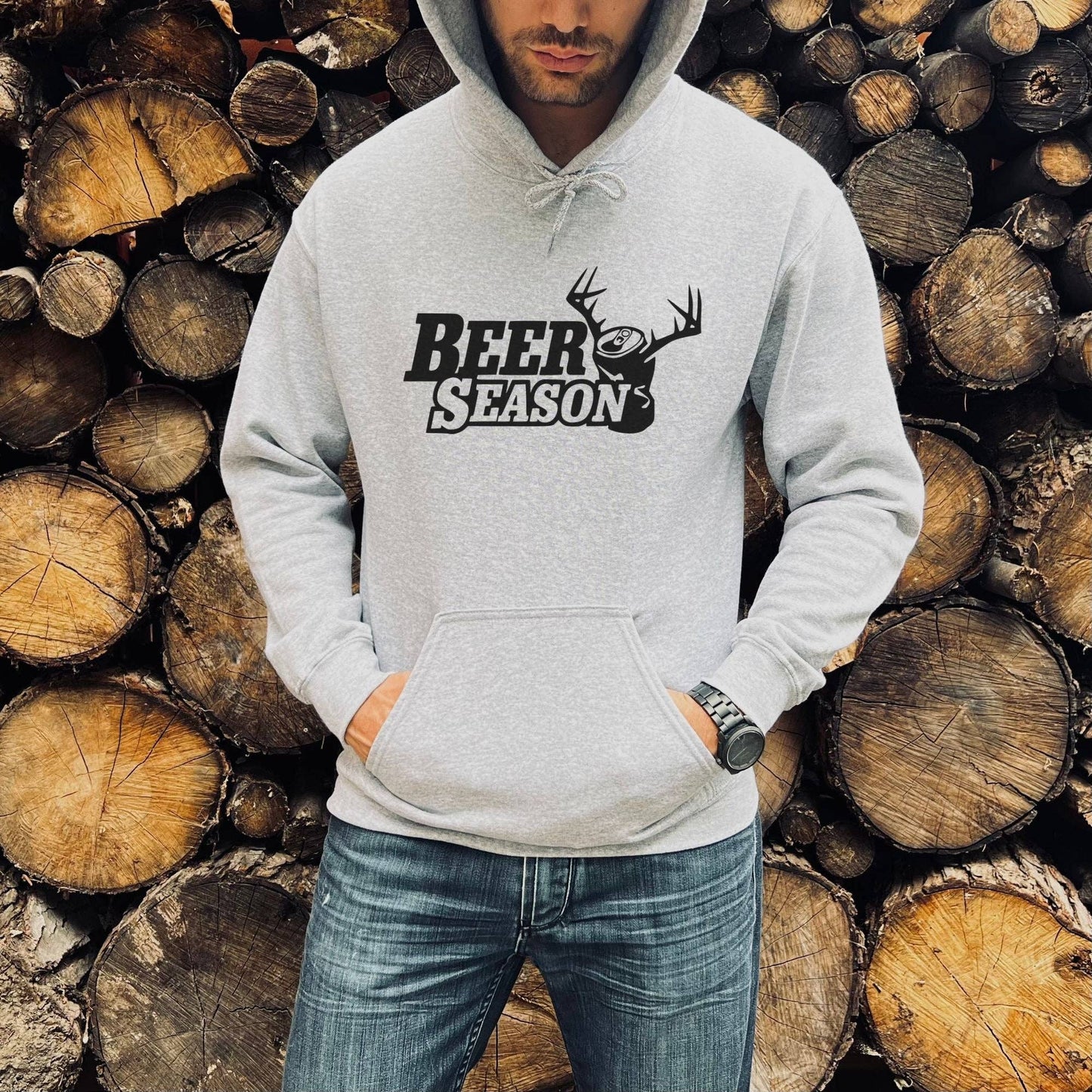 Beer Season Funny Hunting Crewneck Sweatshirt Hoodie 172