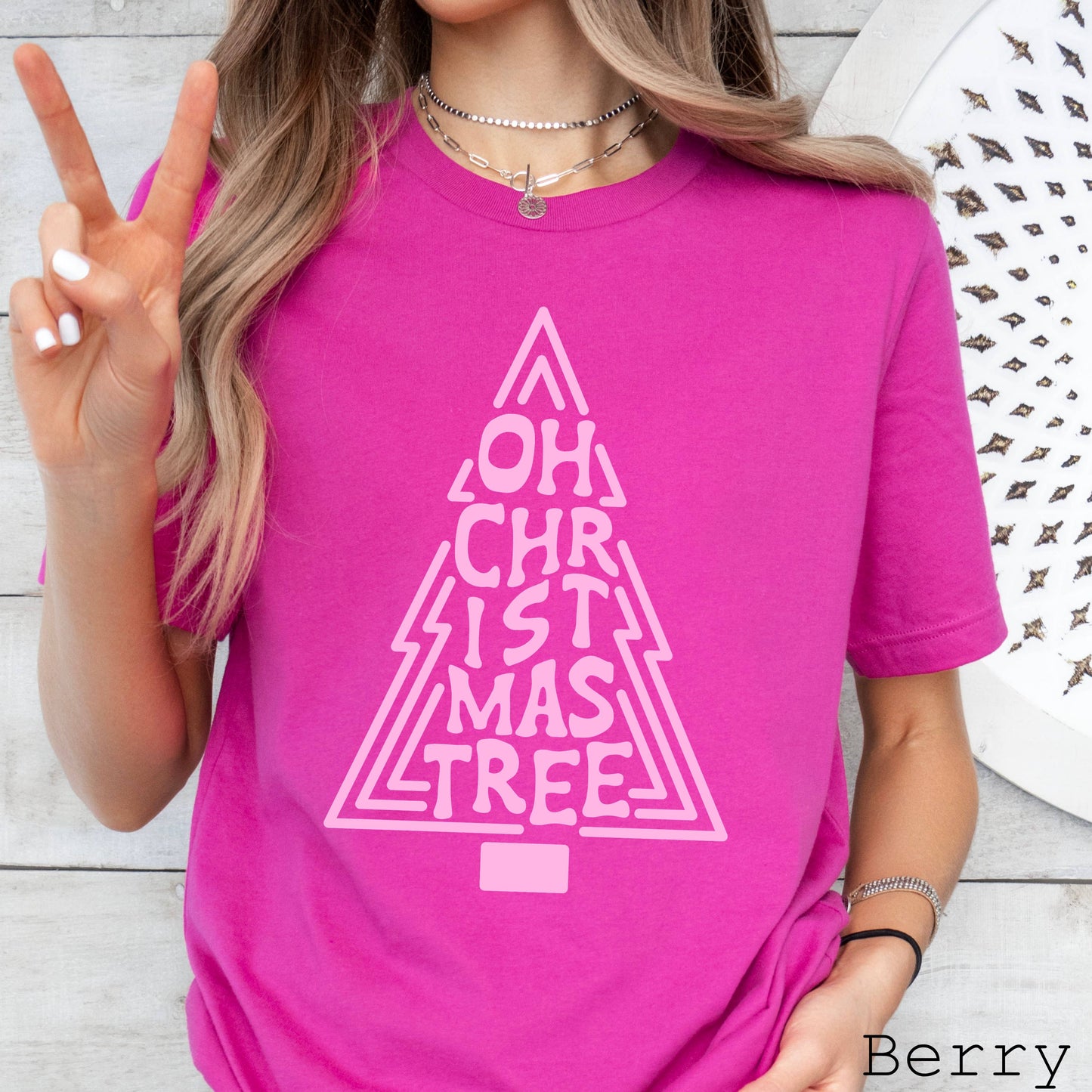 Oh Christmas Tree Christmas 2025 Graphic TeeĀ | Bella Canvas