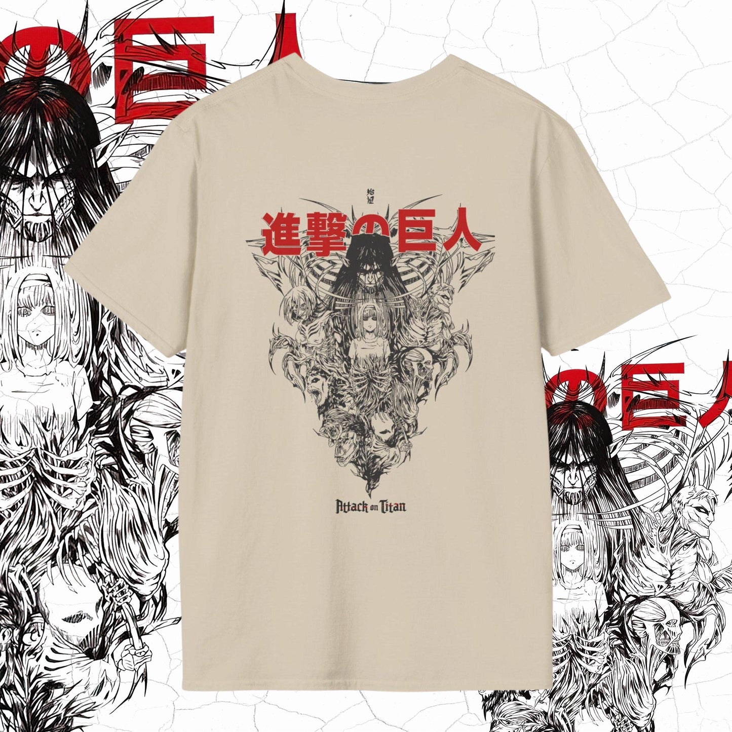 Attack On Titan Eren Yeager Anime T-Shirt Aot Merch Unisex