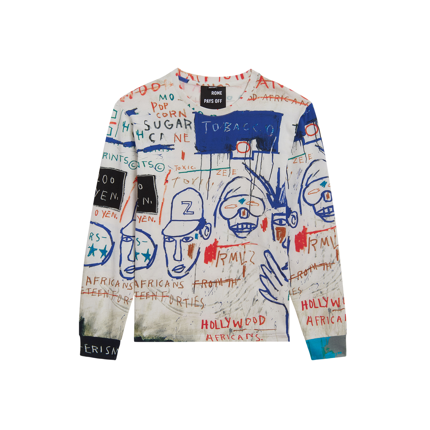 Basquiat "Hollywood Africans" Long Sleeve T-Shirt