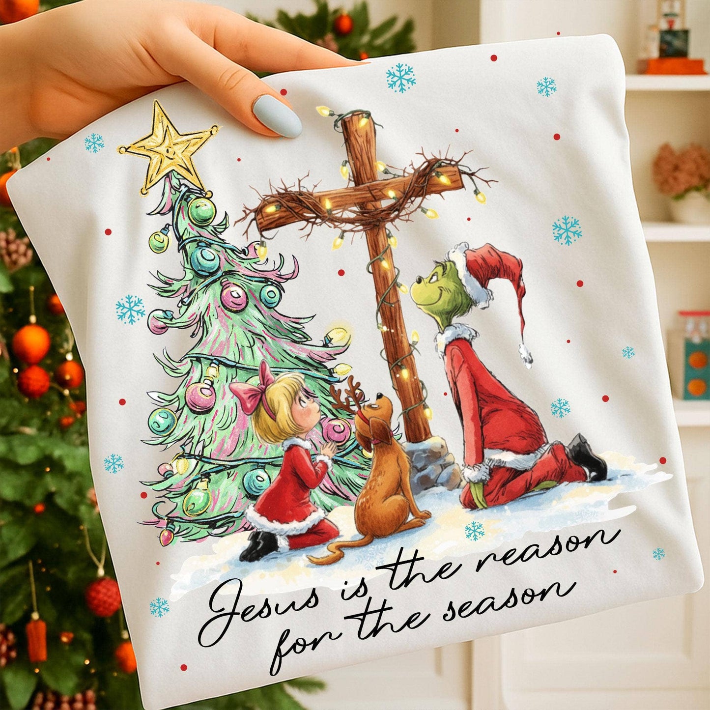 Jesus Is the Reason Christmas Crewneck Sweatshirt