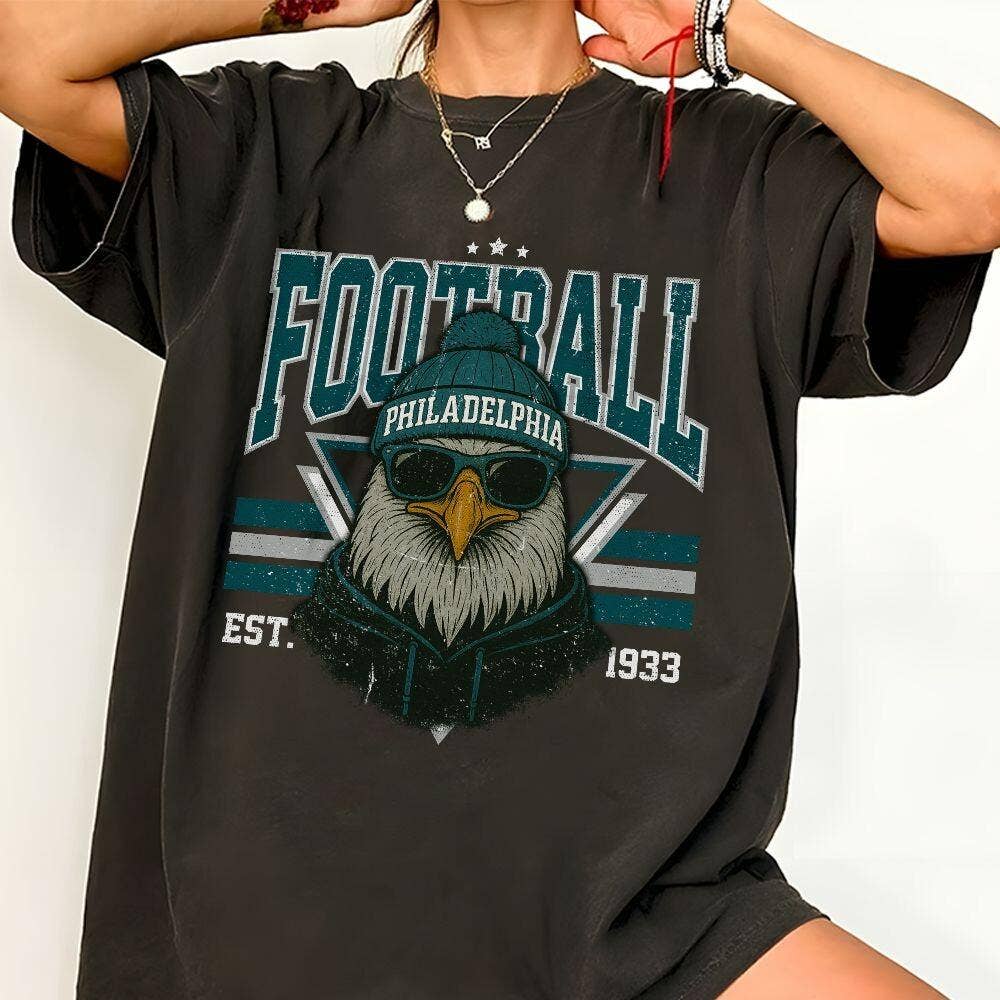 Vintage Philadelphia City Football Mascot Shirt - Retro 90s