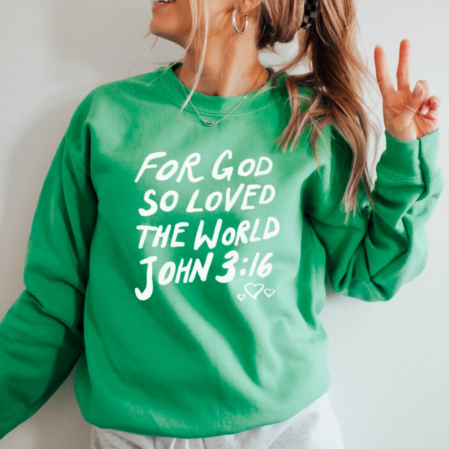 John 3:16 Crewneck Sweatshirt | Christian Sweatshirt