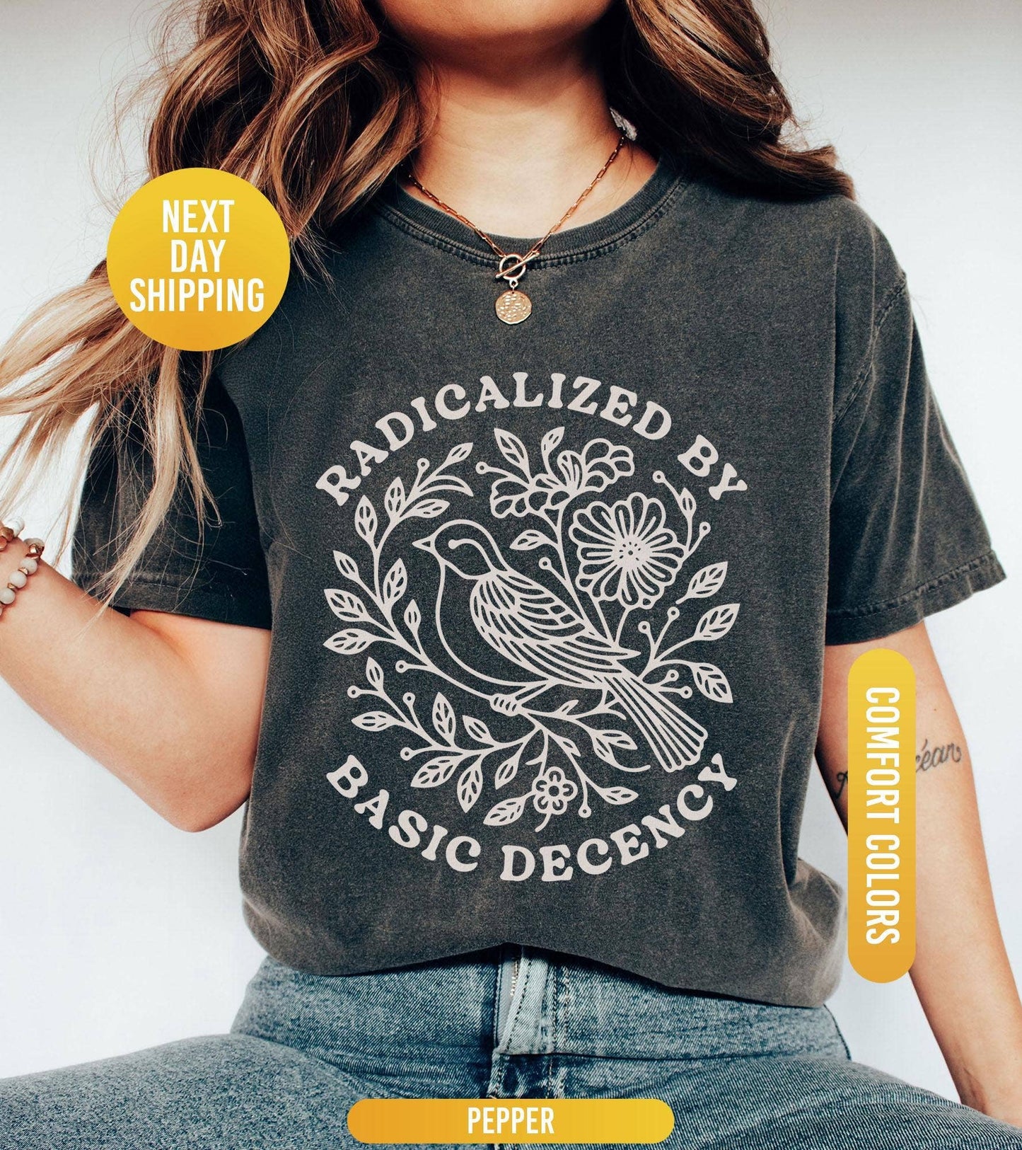 Radicalized By Decency Anti-Trump Protest Unisex Tee