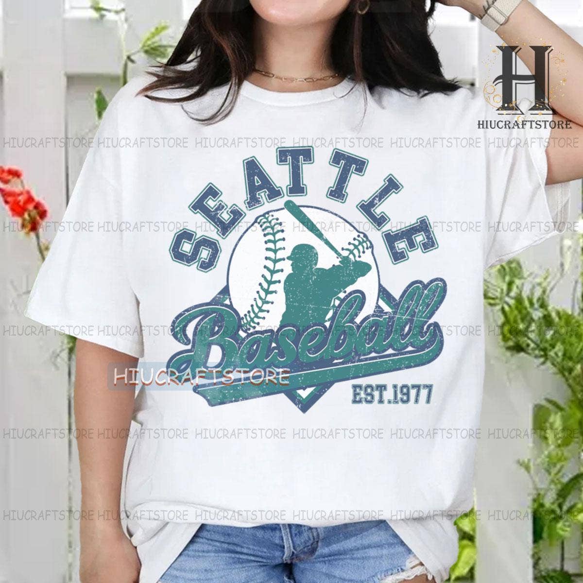 Vintage Seattle Baseball Fan Sweatshirt Tee