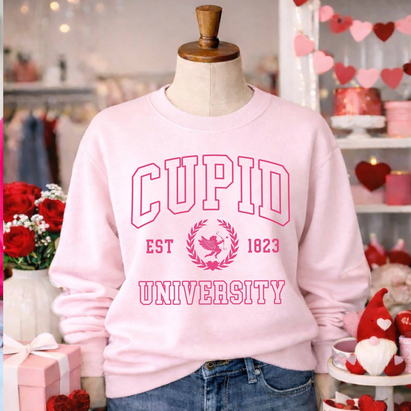 Cupid University Valentine’S Day Sweatshirt | Gildan Brand
