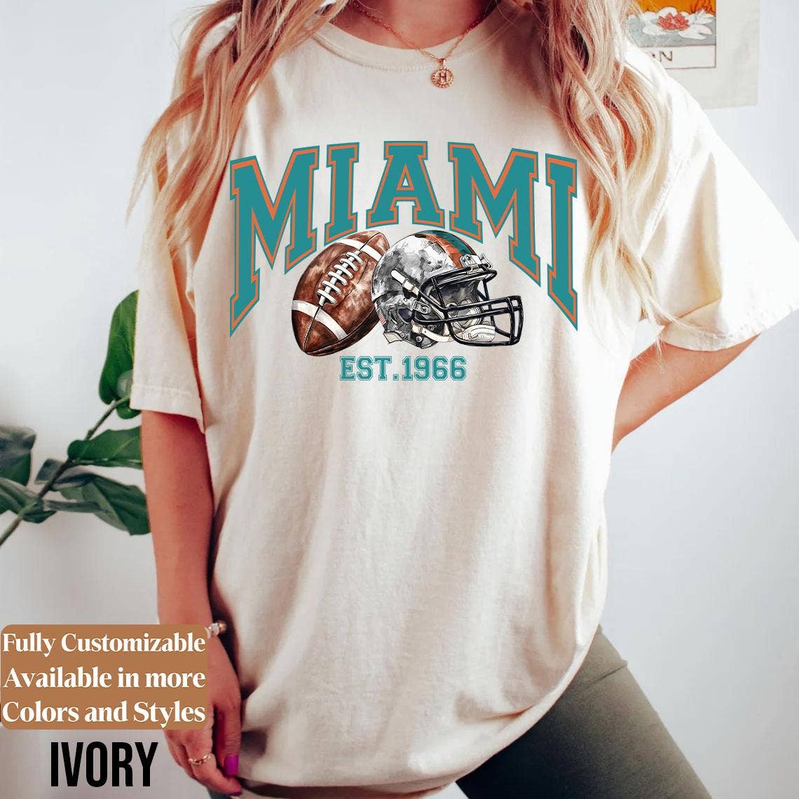 Miami Football Vintage Retro Style Shirt