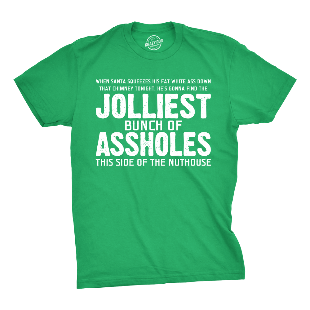 Jolliest Bunch of Assholes Graphic Tee Christmas T-Shirt