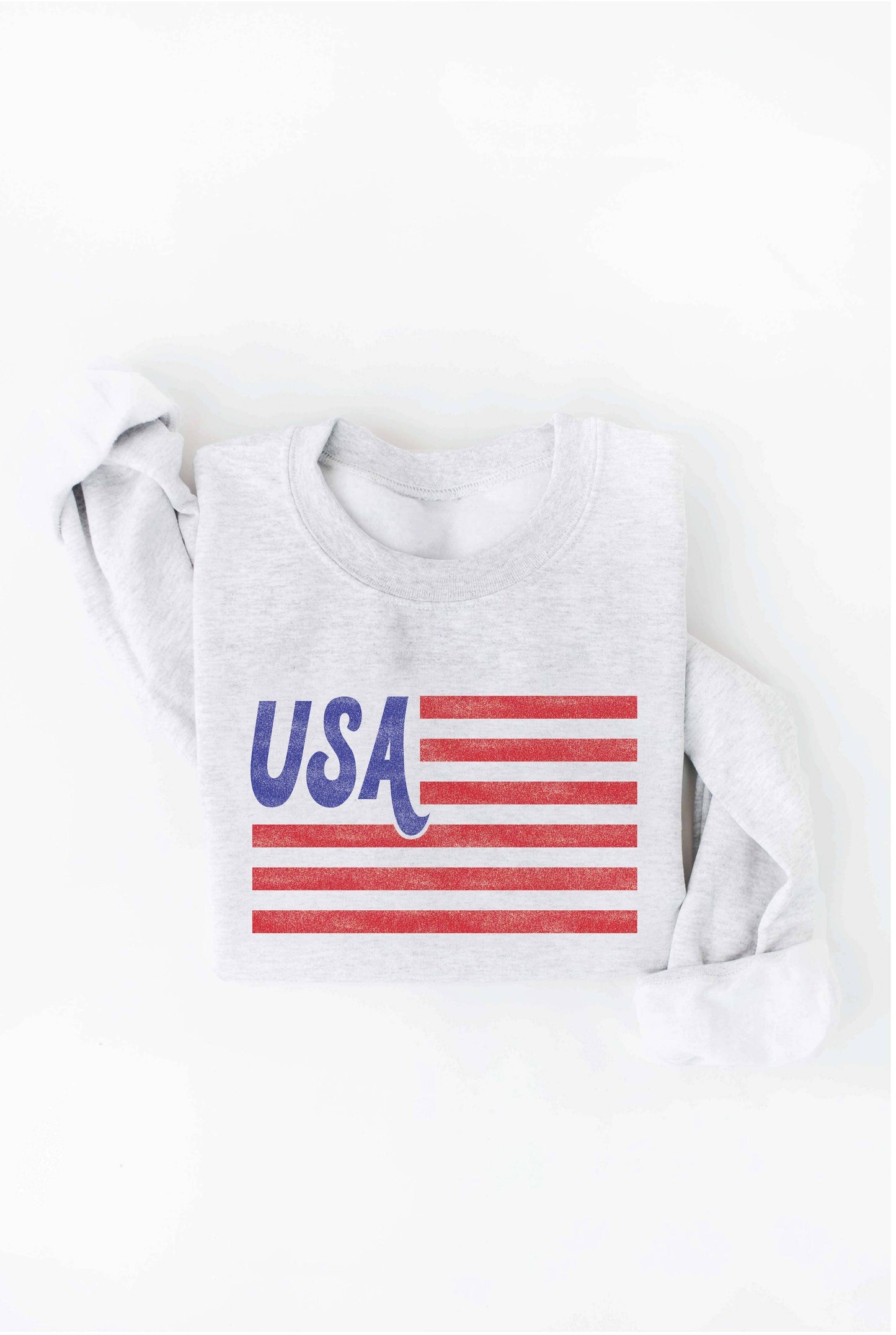 USA Flag Graphic Sweatshirt