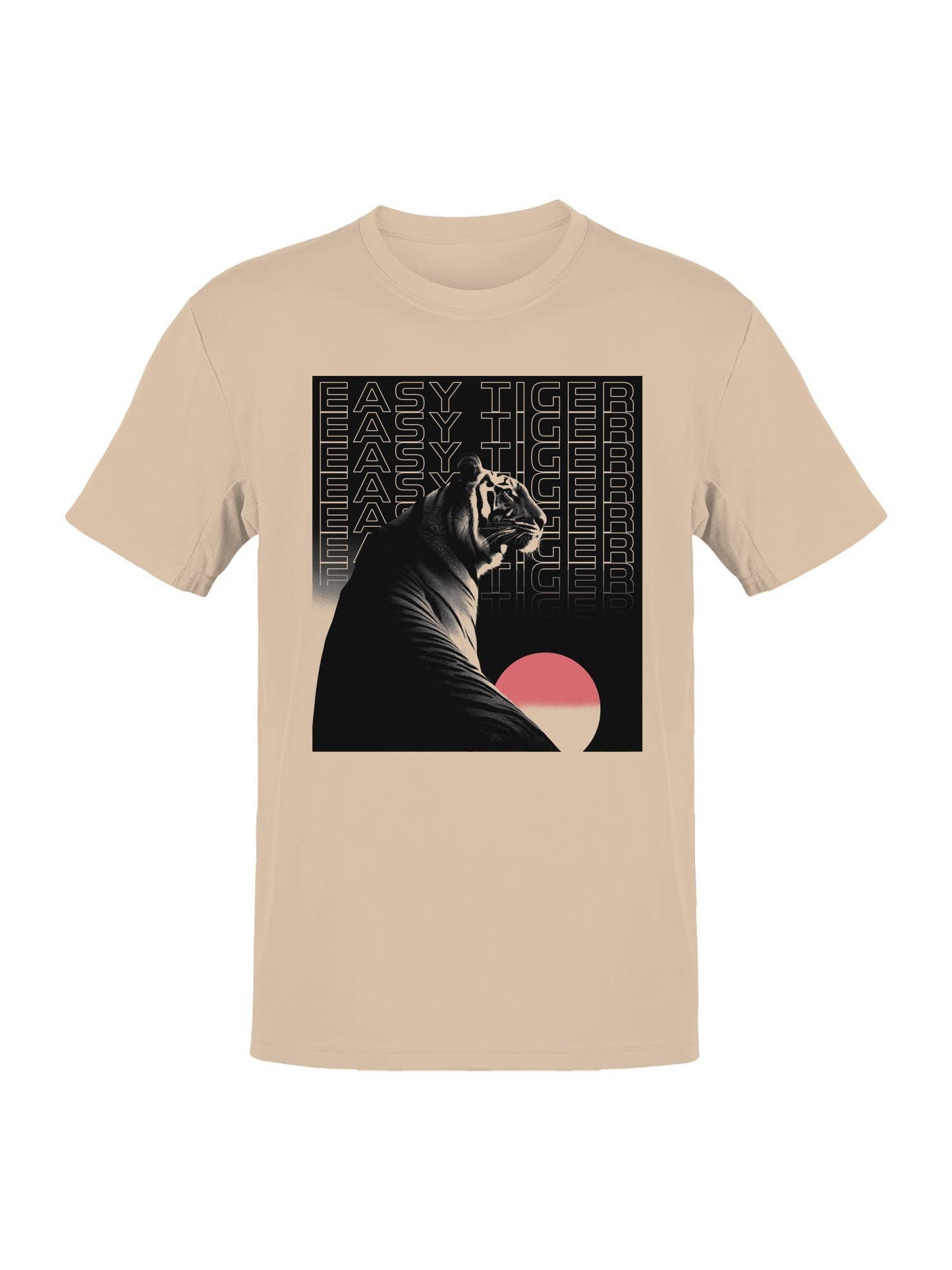 Lunar Sunset Easy Tiger Art Men's T-Shirt