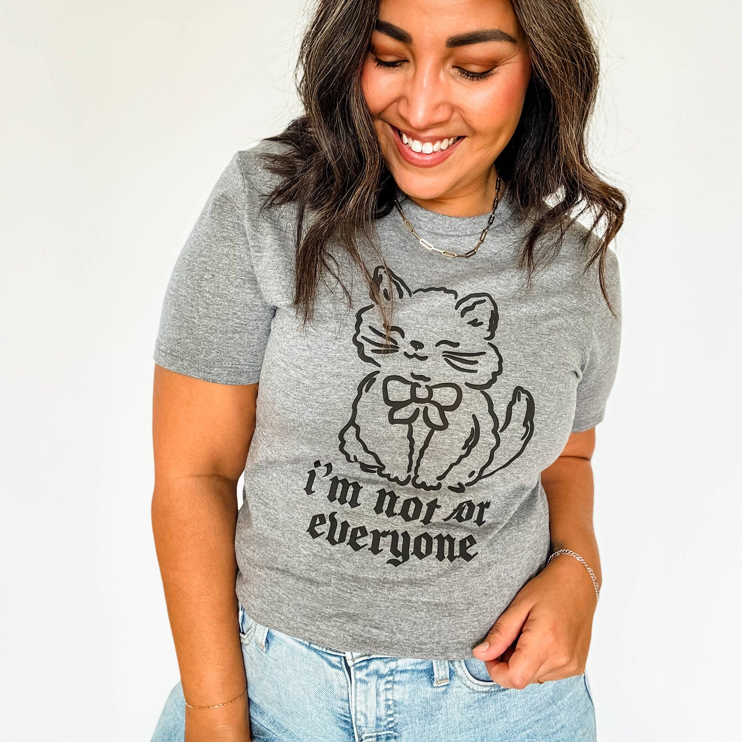 Funny Cat Graphic Tee I Am Not For Everyone Shirt