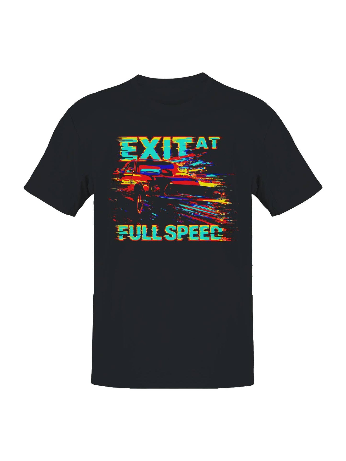 Exit At Full Speed Artwork Men's T-Shirt