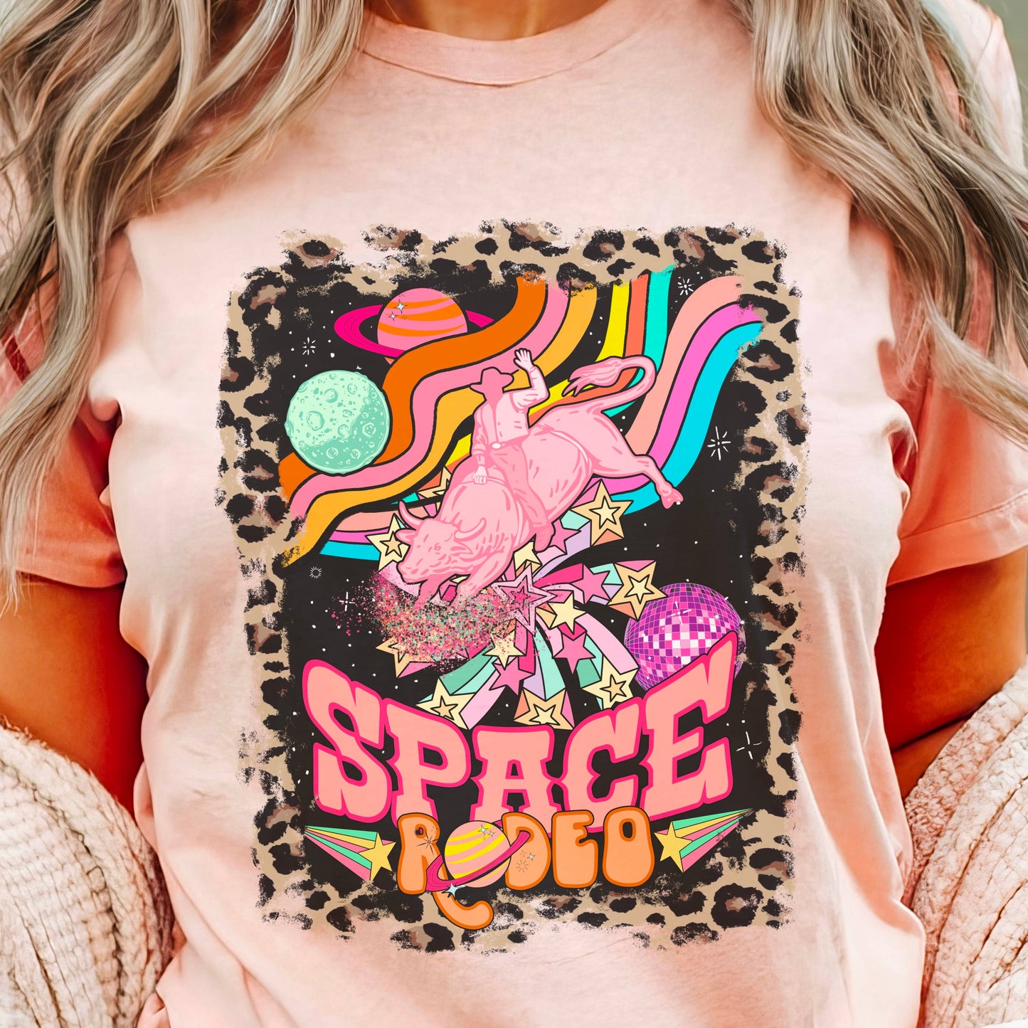Space Rodeo Western Graphic Tee | Bella Canvas