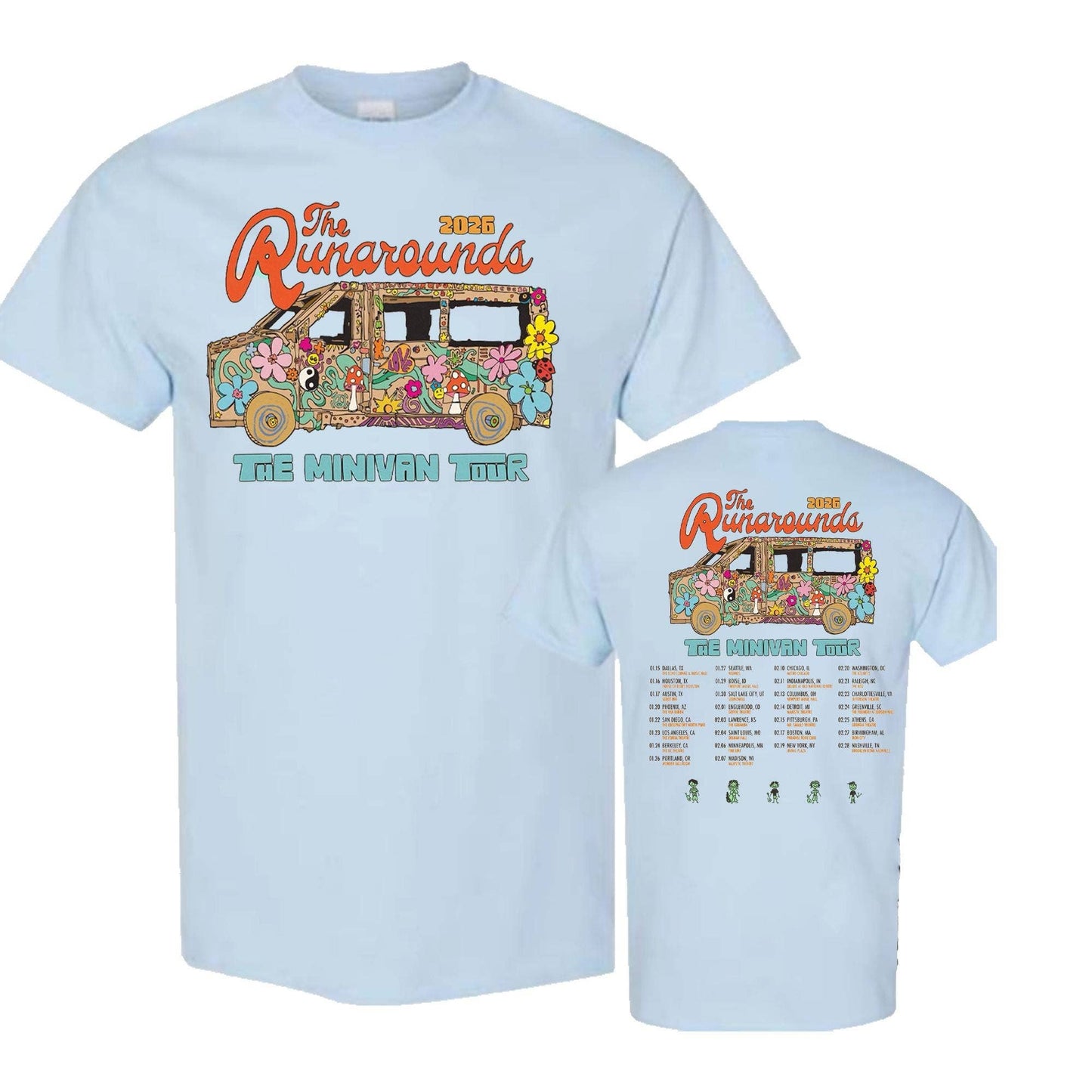 The Runarounds the Minivan Tour 2026 Concert Shirt