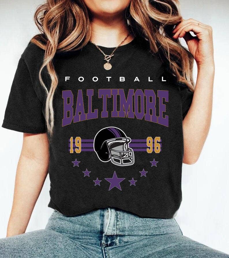 Vintage Baltimore Football Shirt - Game Day Retro Tee