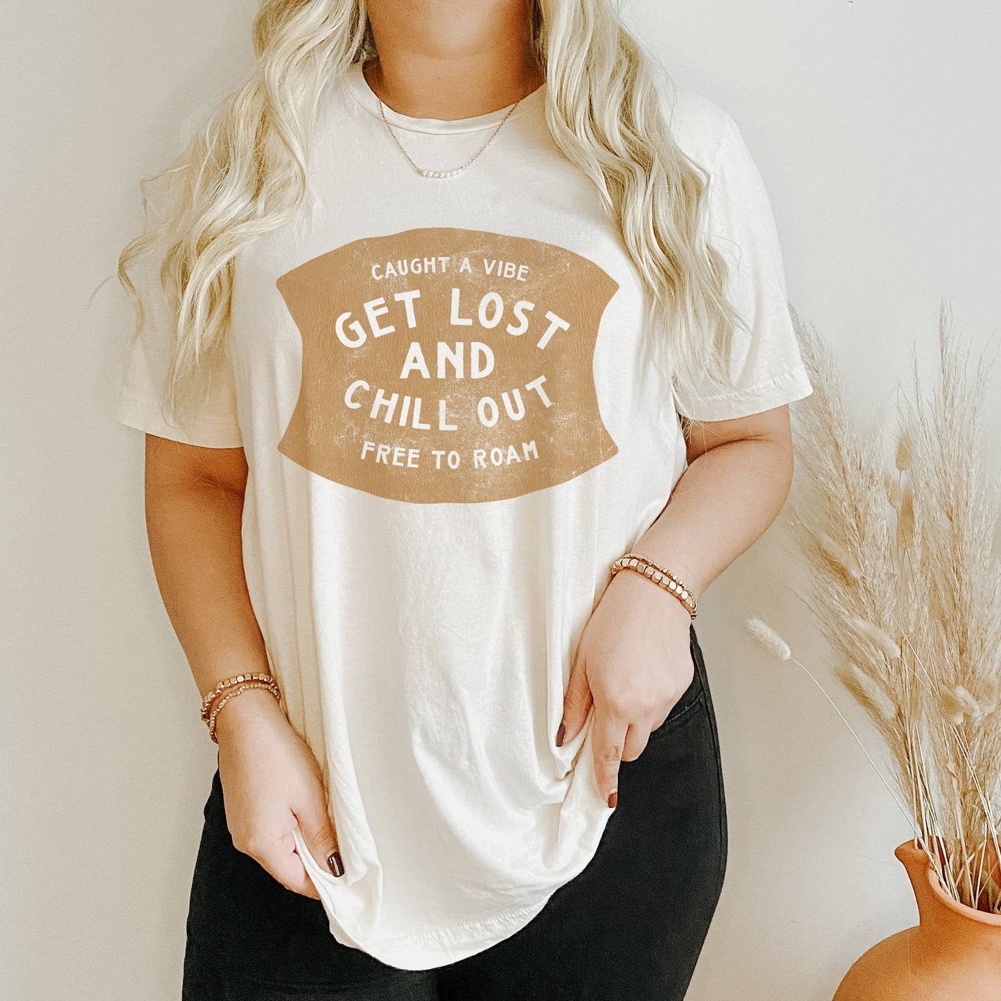 Get Lost and Chill Out Graphic Tee | Women's Tees Boho Retro
