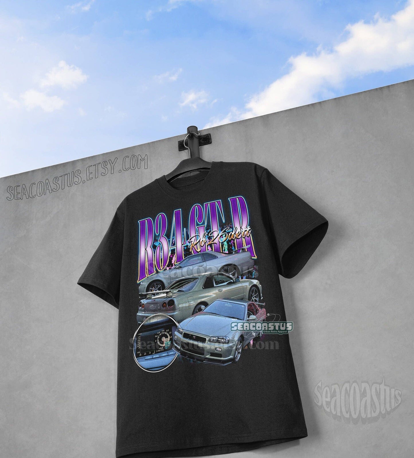Vintage Nissan Skyline R34 Gt-R Graphic T-Shirt