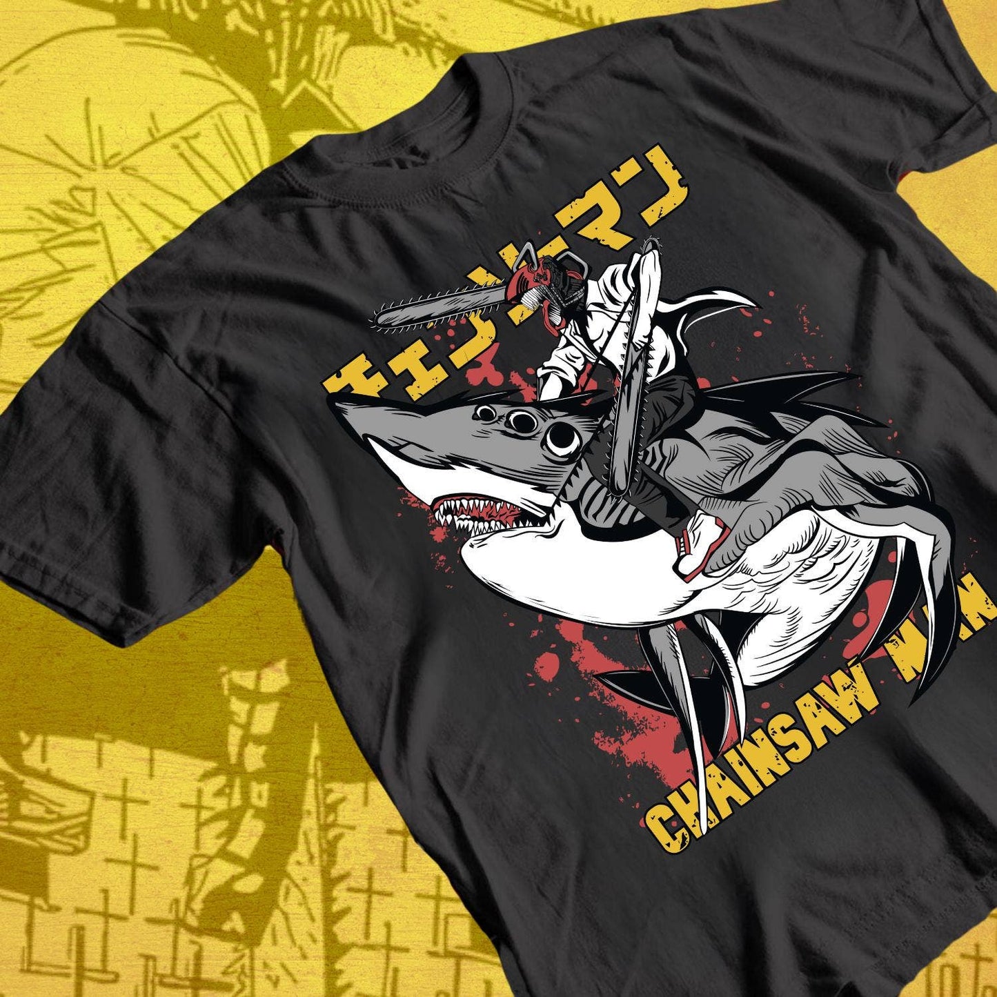 Chainsaw Man Denji Manga Anime Tee Shirt