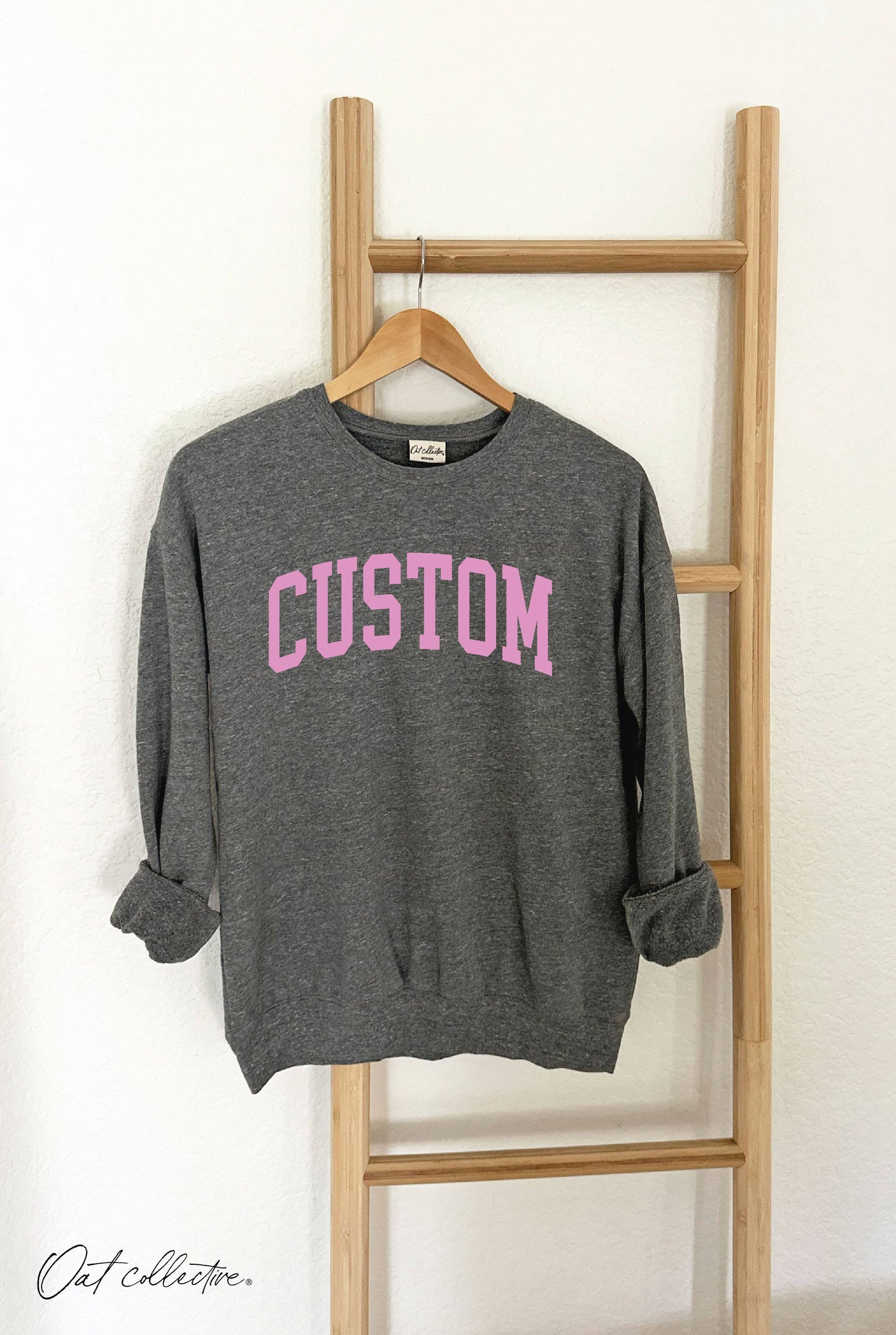 Custom Heather Mineral Graphic Sweatshirt