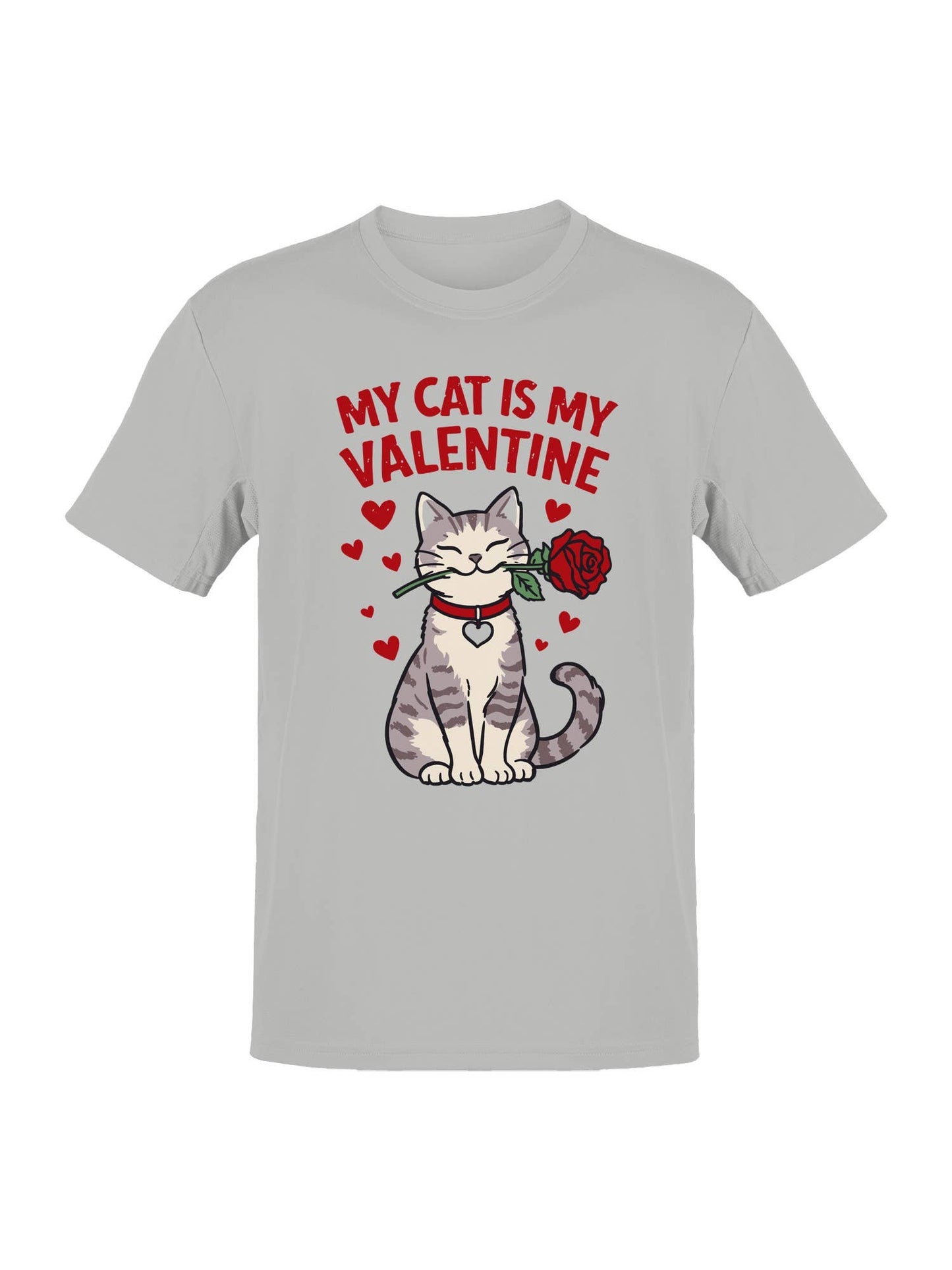Cat Valentine Rose Design Men's T-Shirt
