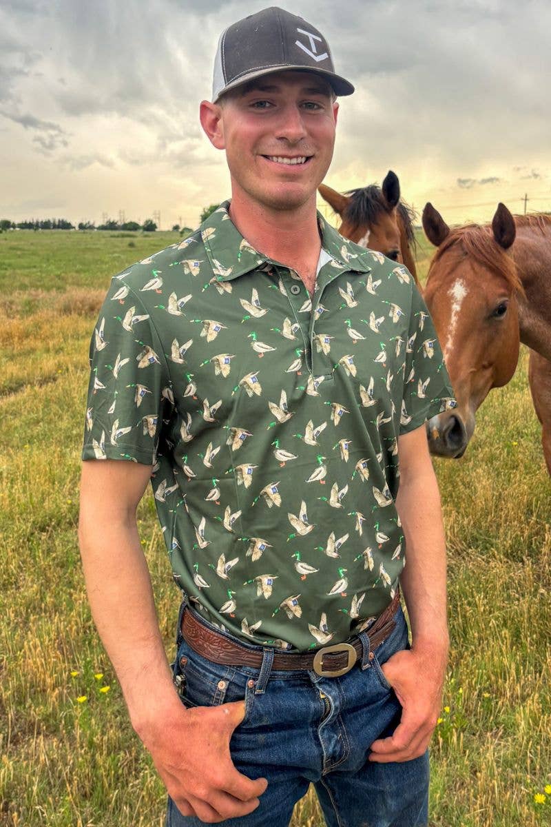 Flee the Flock Mens Polo