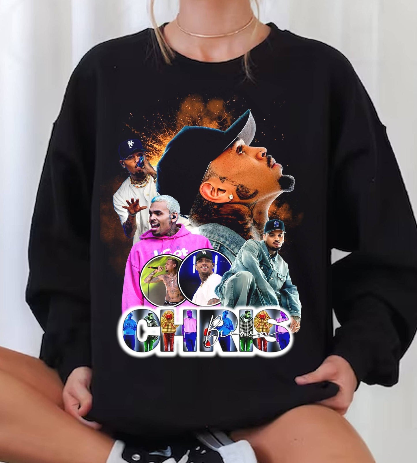 Chriis Br0wn 2024 Tour Youth Sweatshirt