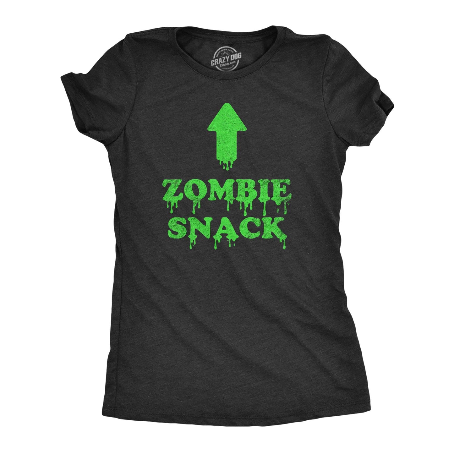 Zombie Snack Women's Tshirt Halloween Graphic Tee Western