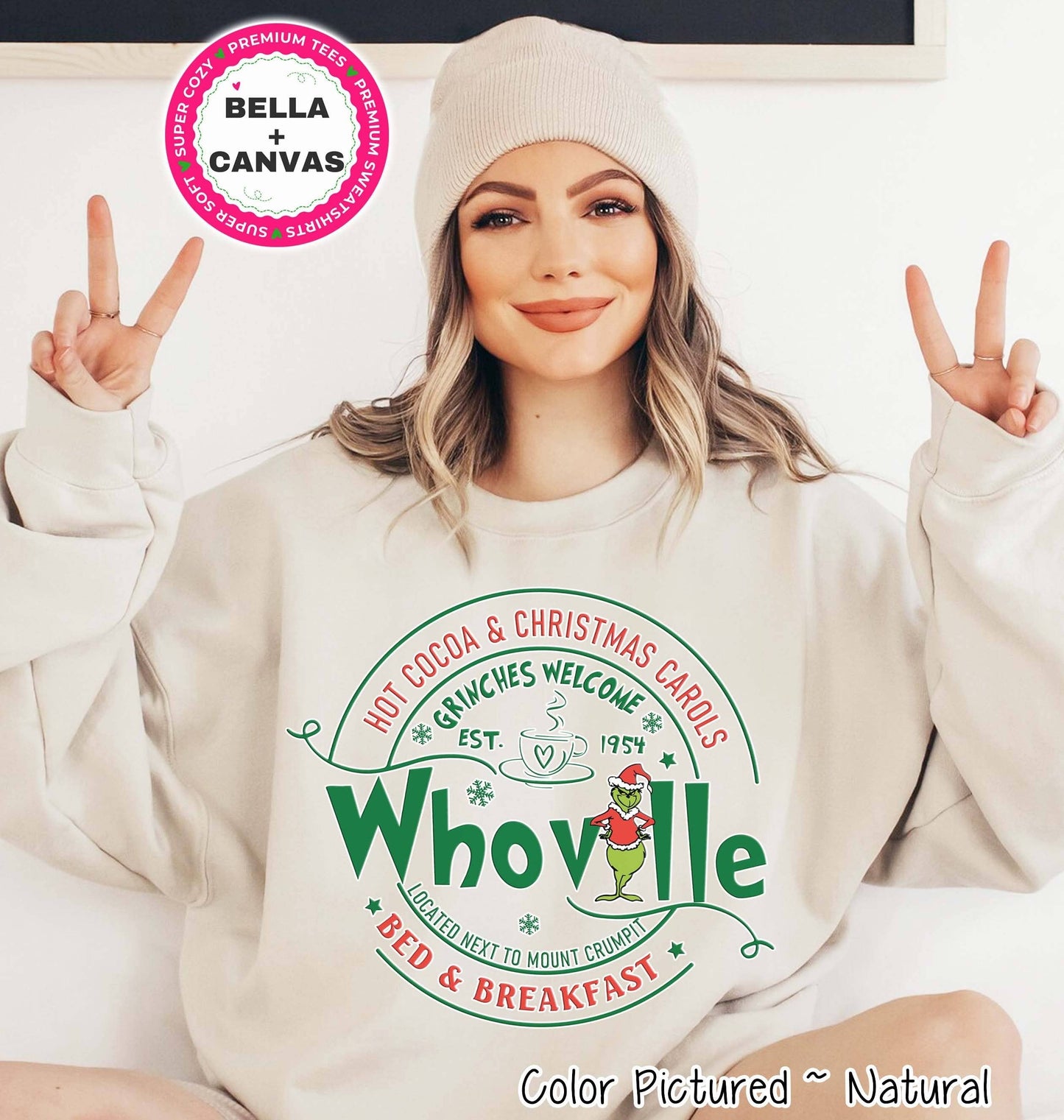 Whoville Christmas Sweatshirt, Grinch Christmas Sweater