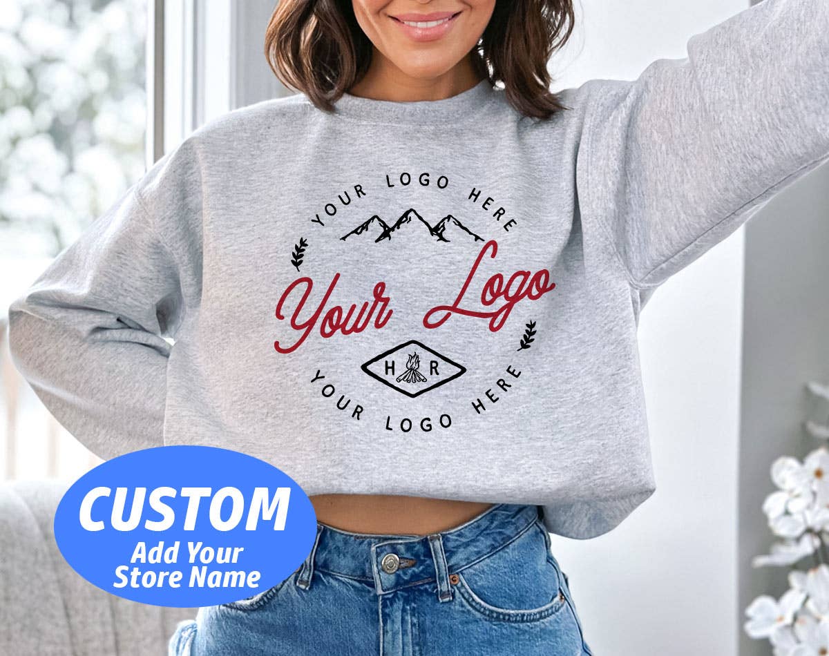 Custom Your Small Business or Store Logo Sweatshirt