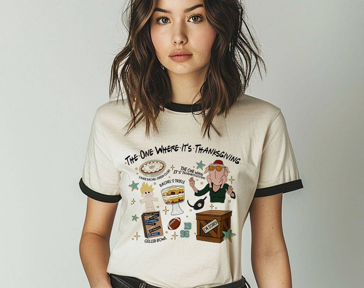 The One Where Its Thanksgiving Friends Inspired Ringer Shirt