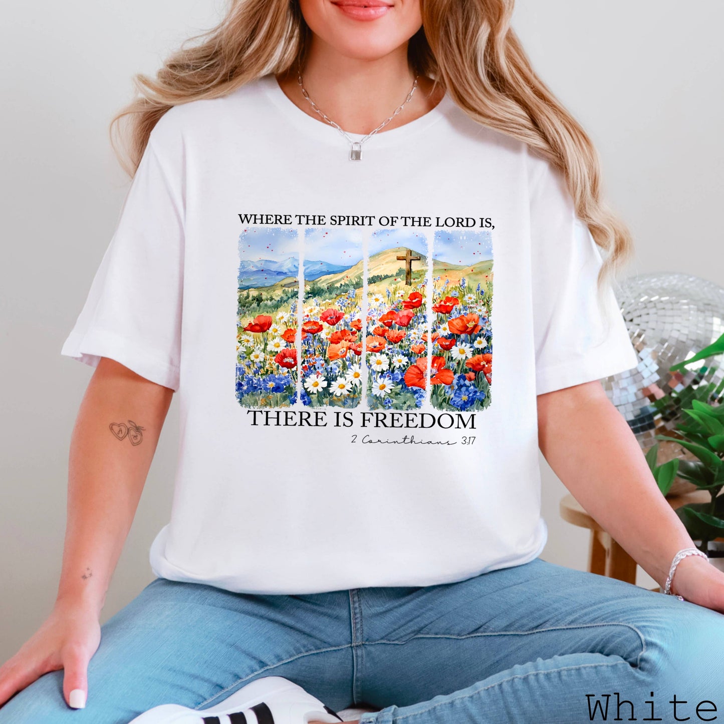 July 4th Graphic Tee | There Is Freedom | Bella Canvas