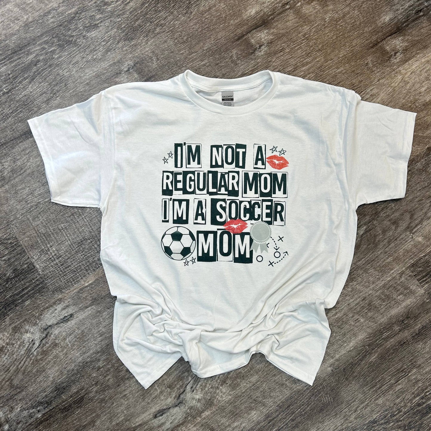 I’M Not A Regular Mom I’M A Soccer Mom On White Tee