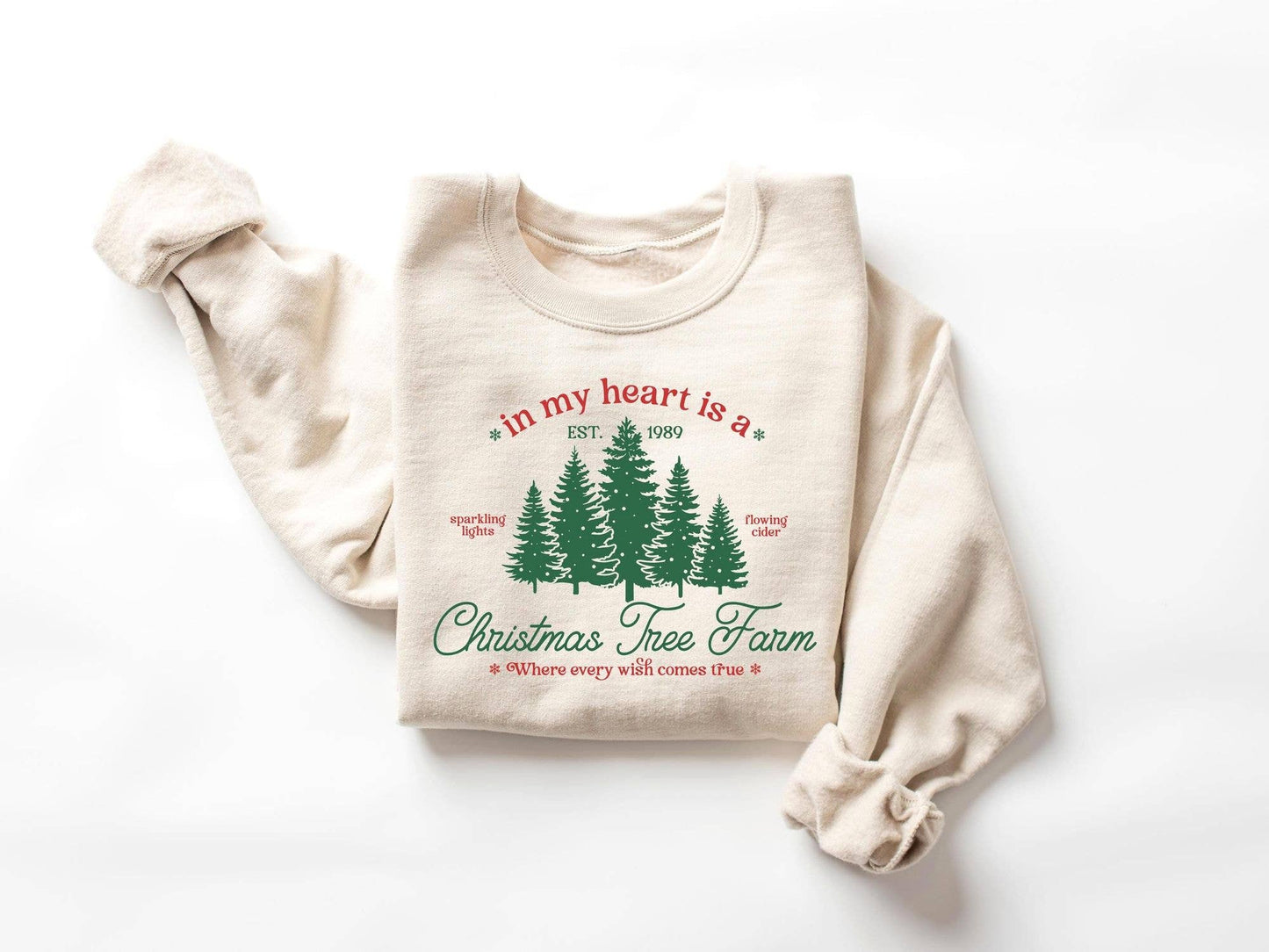 In My Heart Is A Christmas Tree Farm Sweatshirt Christmas