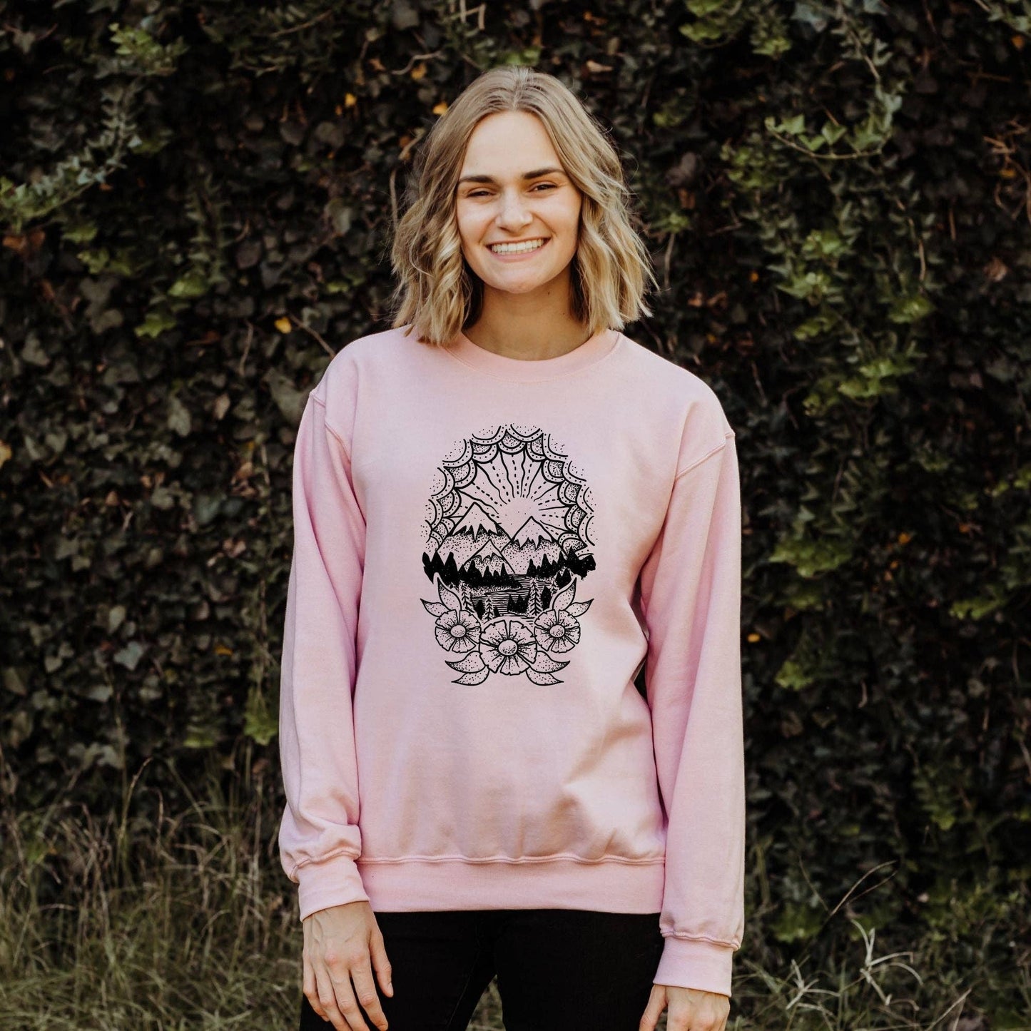 Snowy Mountain Crewneck Sweatshirt Hoodie 071