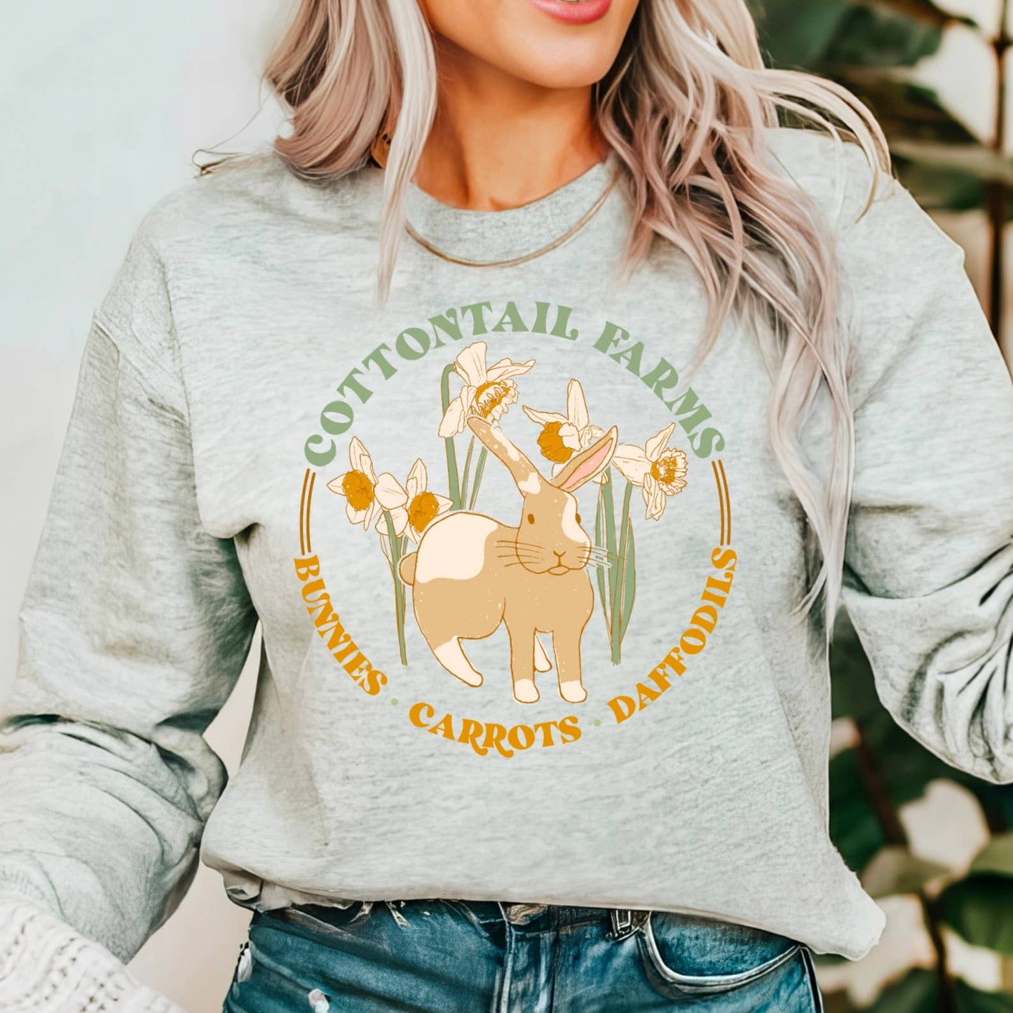 Easter Sweatshirt | Cottontail Farms Graphic Sweatshirt