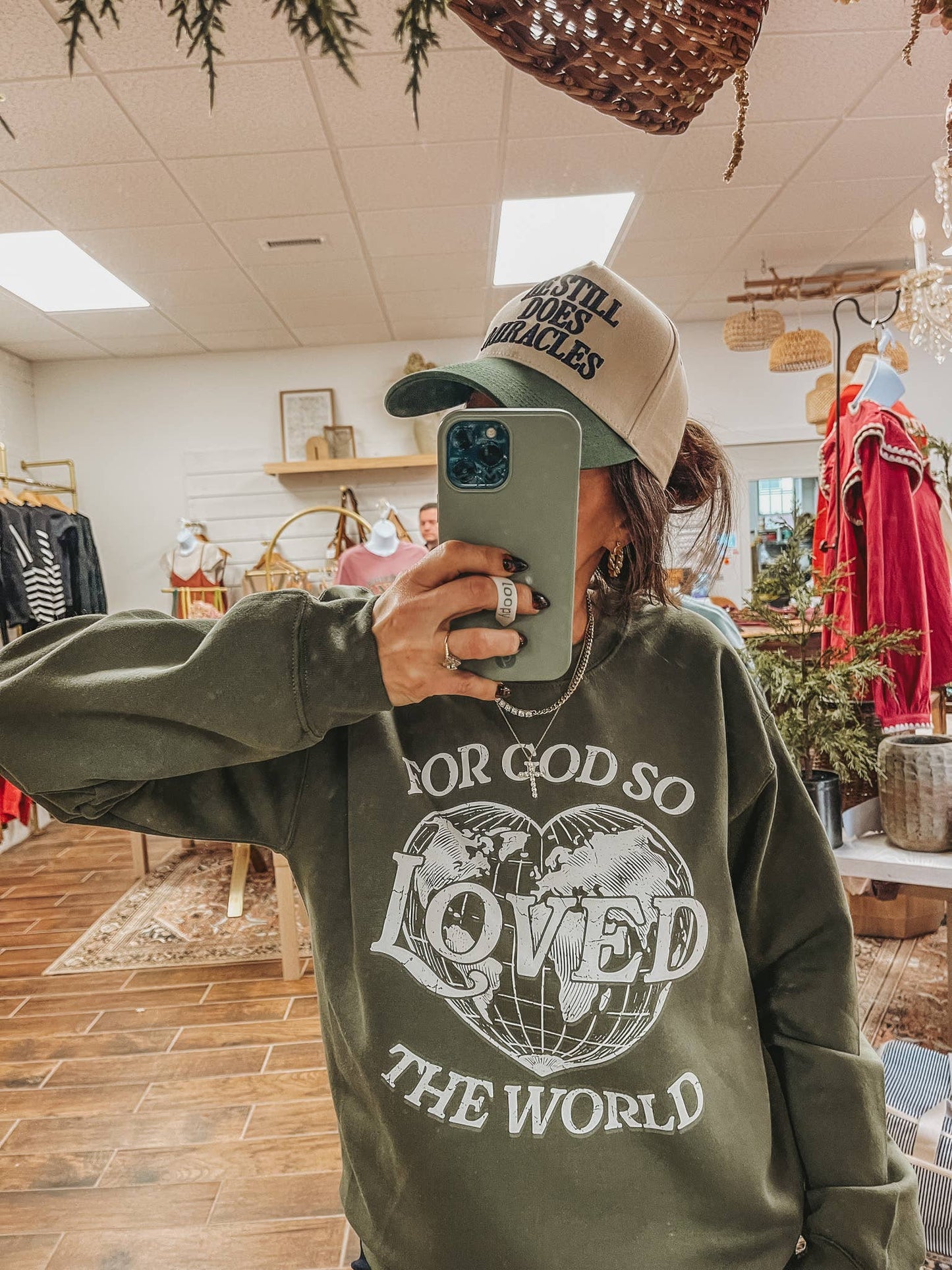 For God So Loved the World Religious Valentines Sweatshirt