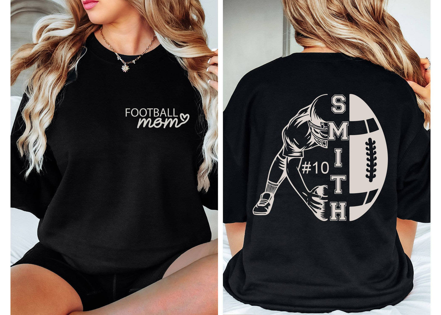 Personalized Football Mom Sweatshirt - Game Day Shirt