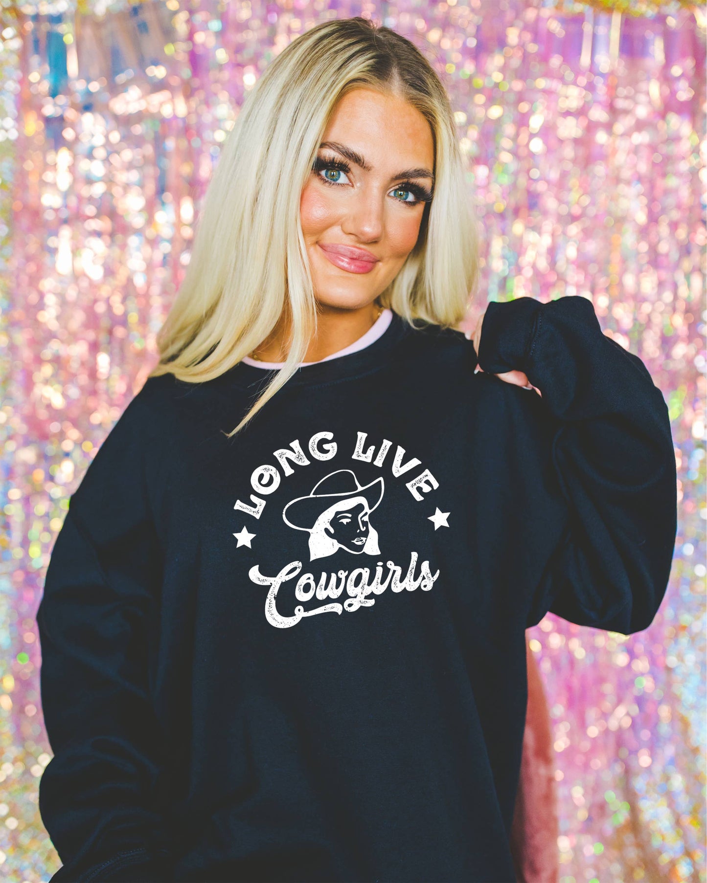 Long Live Cowgirls, Graphic Apparel, Cocktail Tee