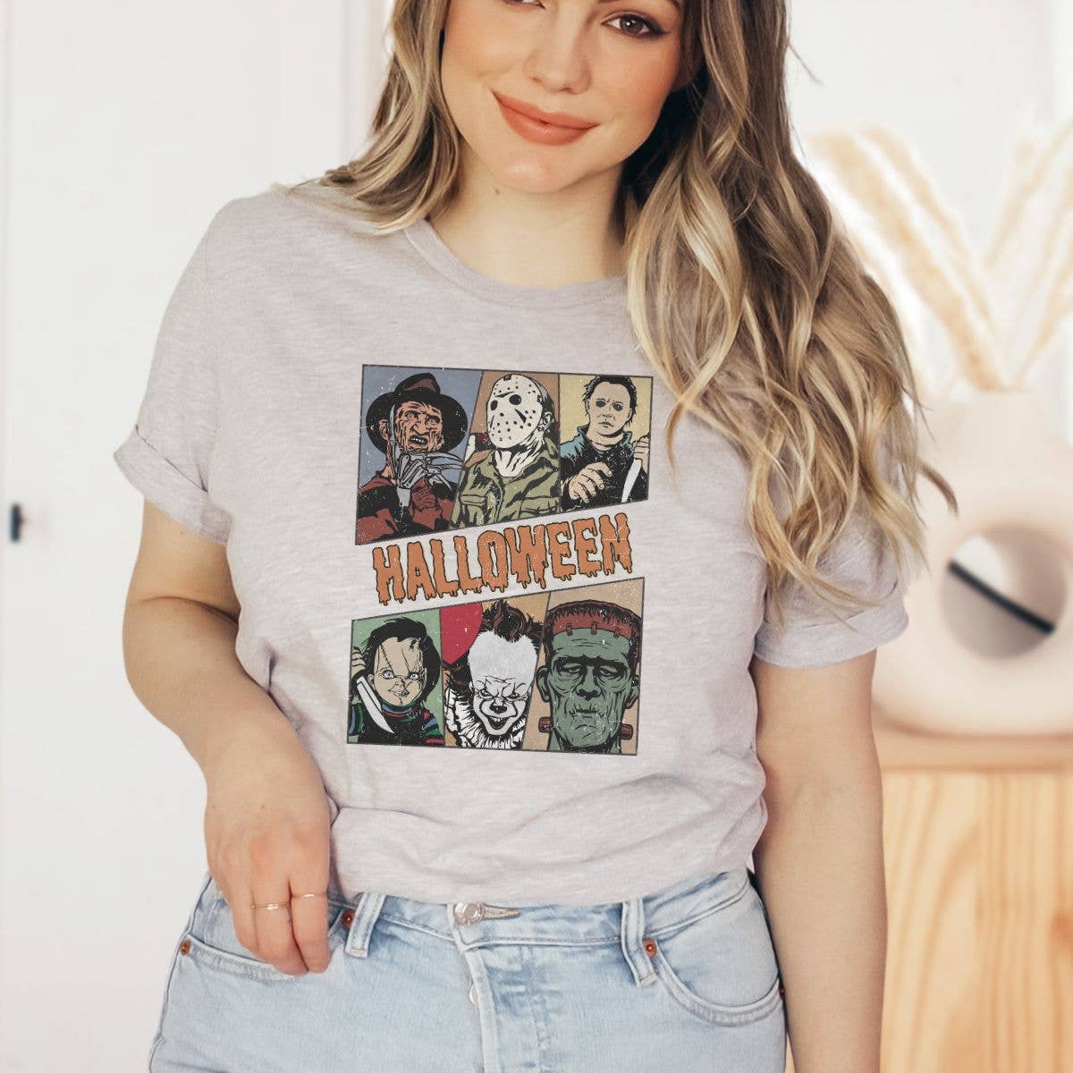 Halloween Horror Movies Collage - T-Shirt