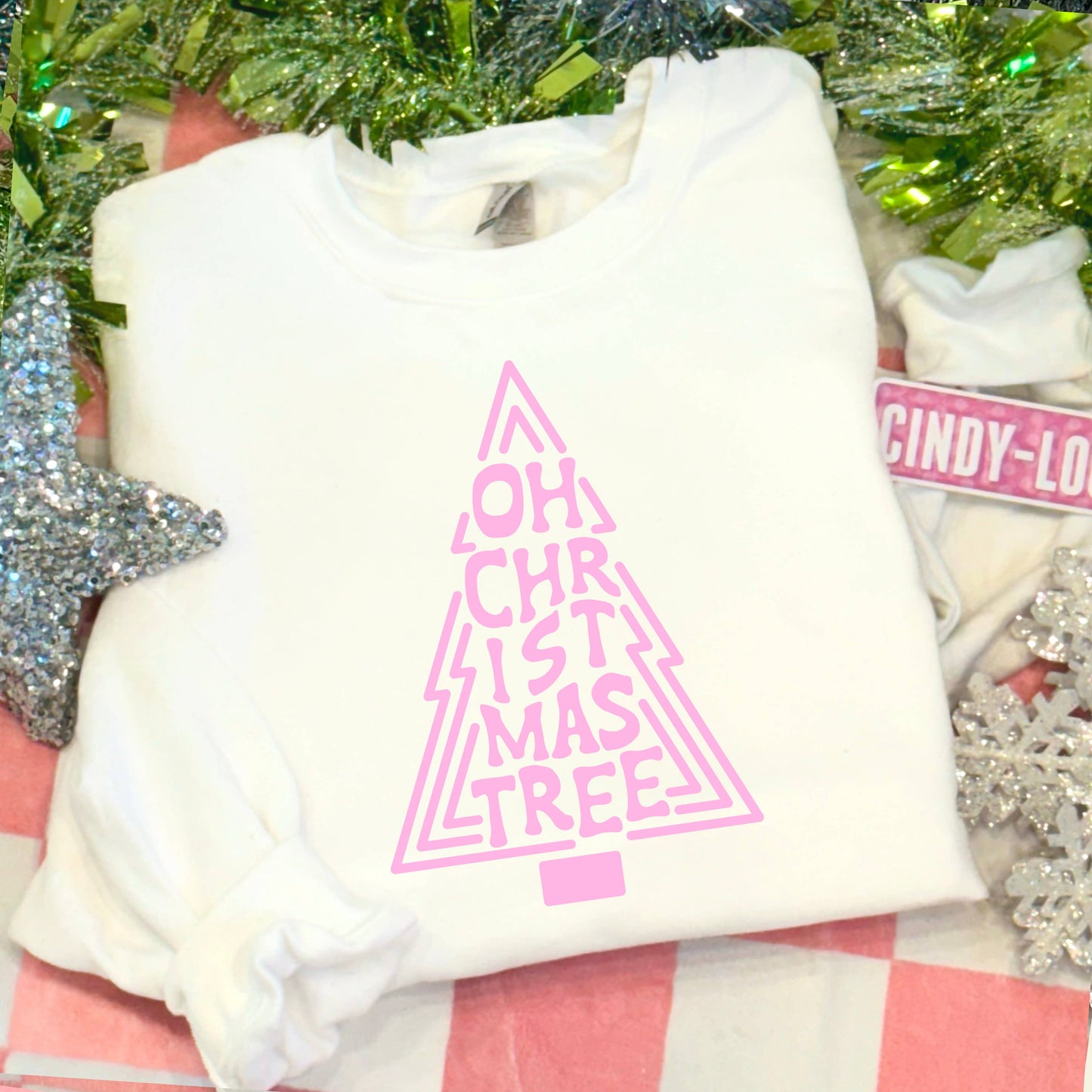 Oh Christmas Tree Christmas 2025 Graphic Sweatshirt Women’S
