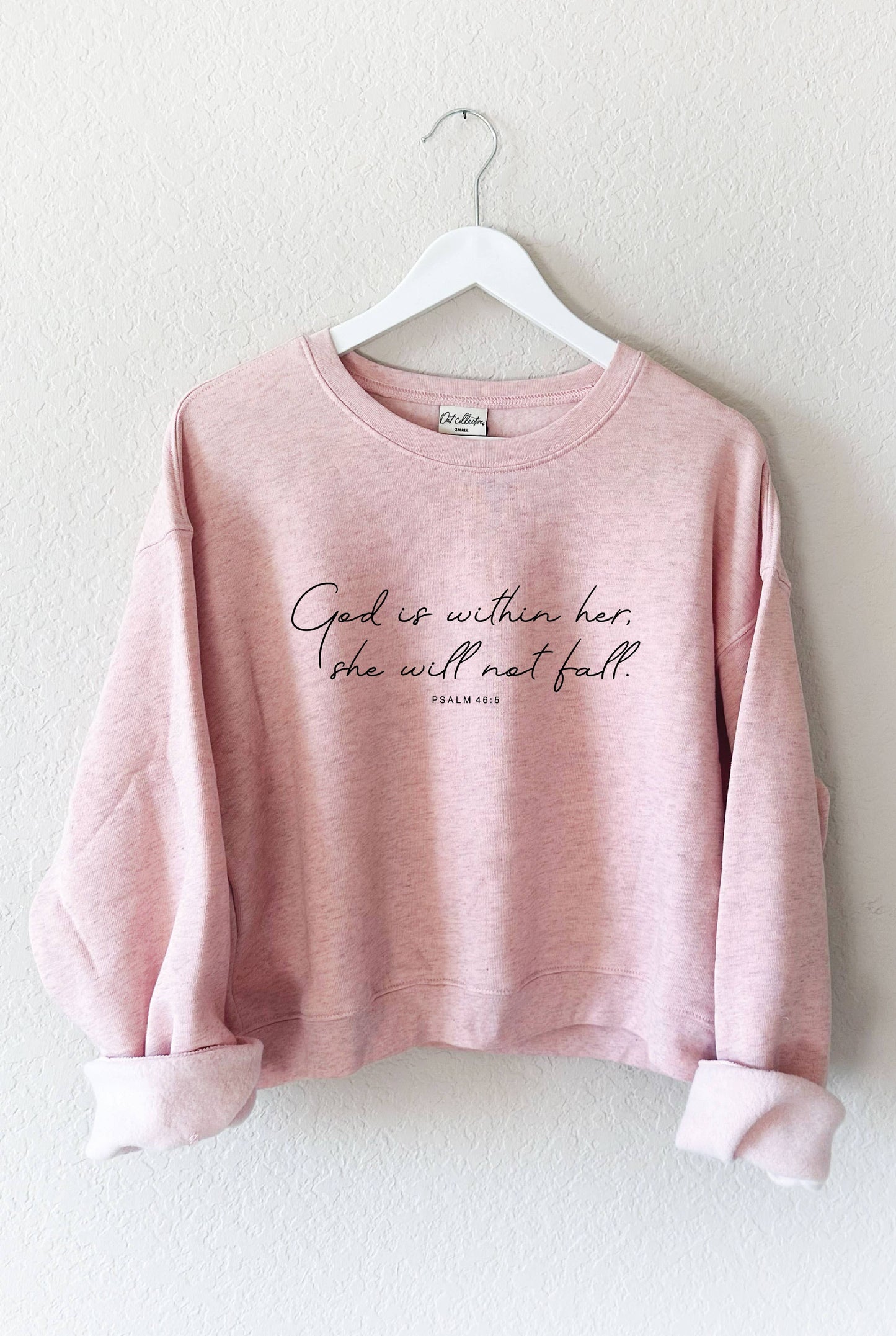 God Is Within Her Mid Graphic Sweatshirt