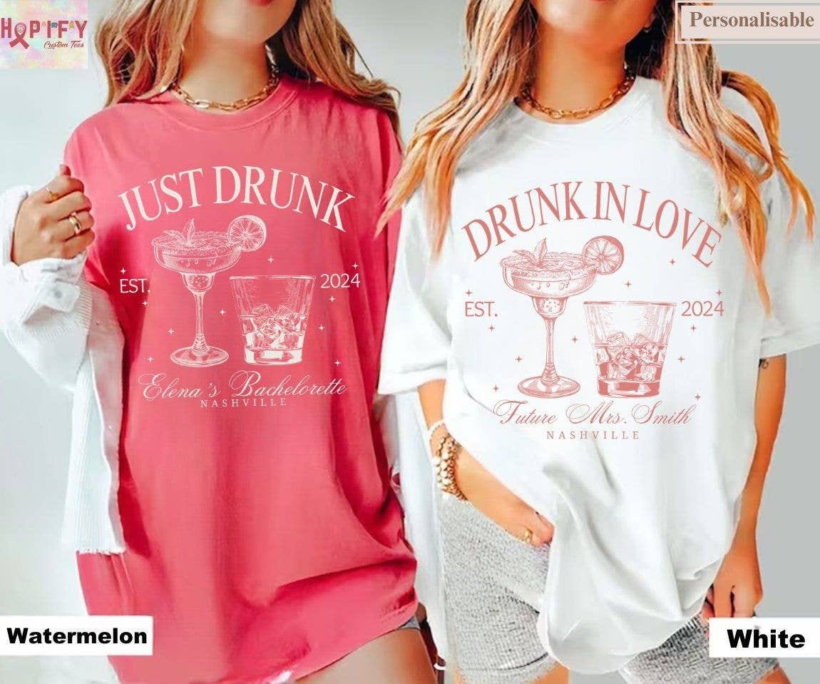 Drunk in Love Bachelorette Party Shirt