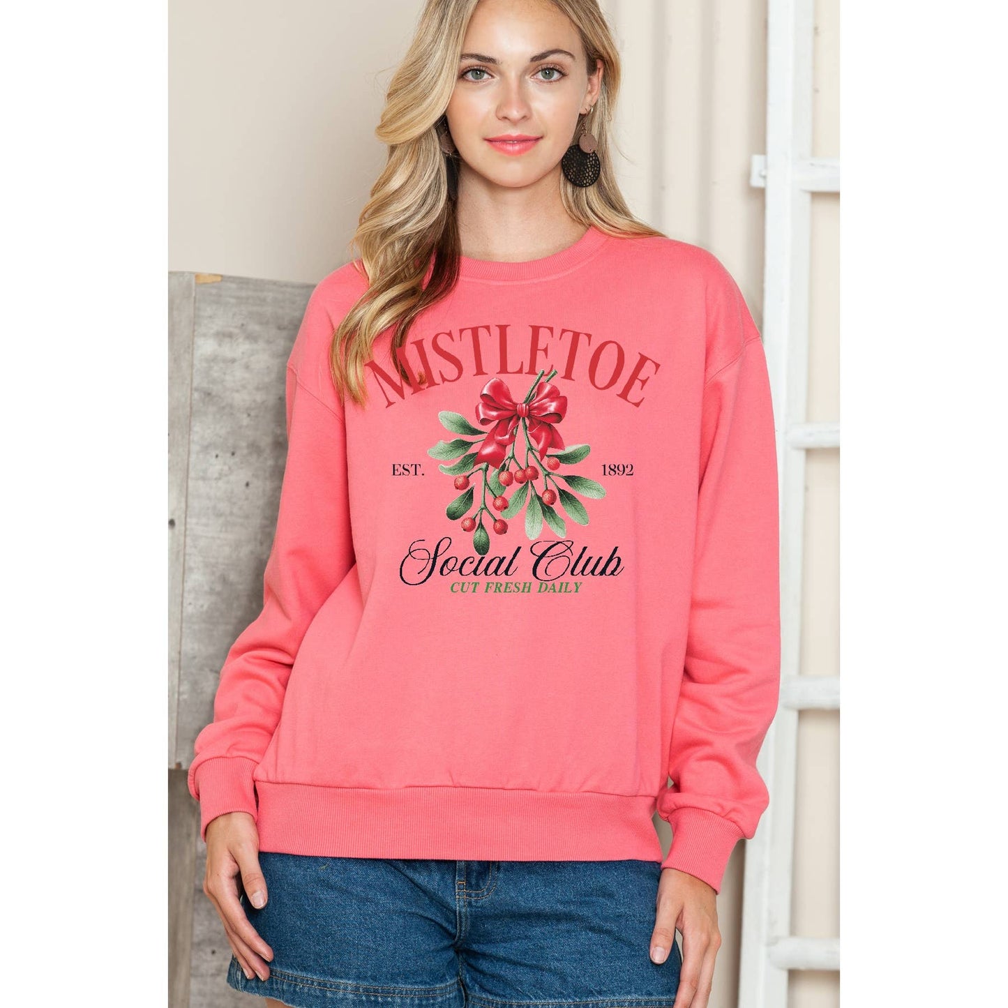 Mistletoe Social Club Crewneck Sweatshirt