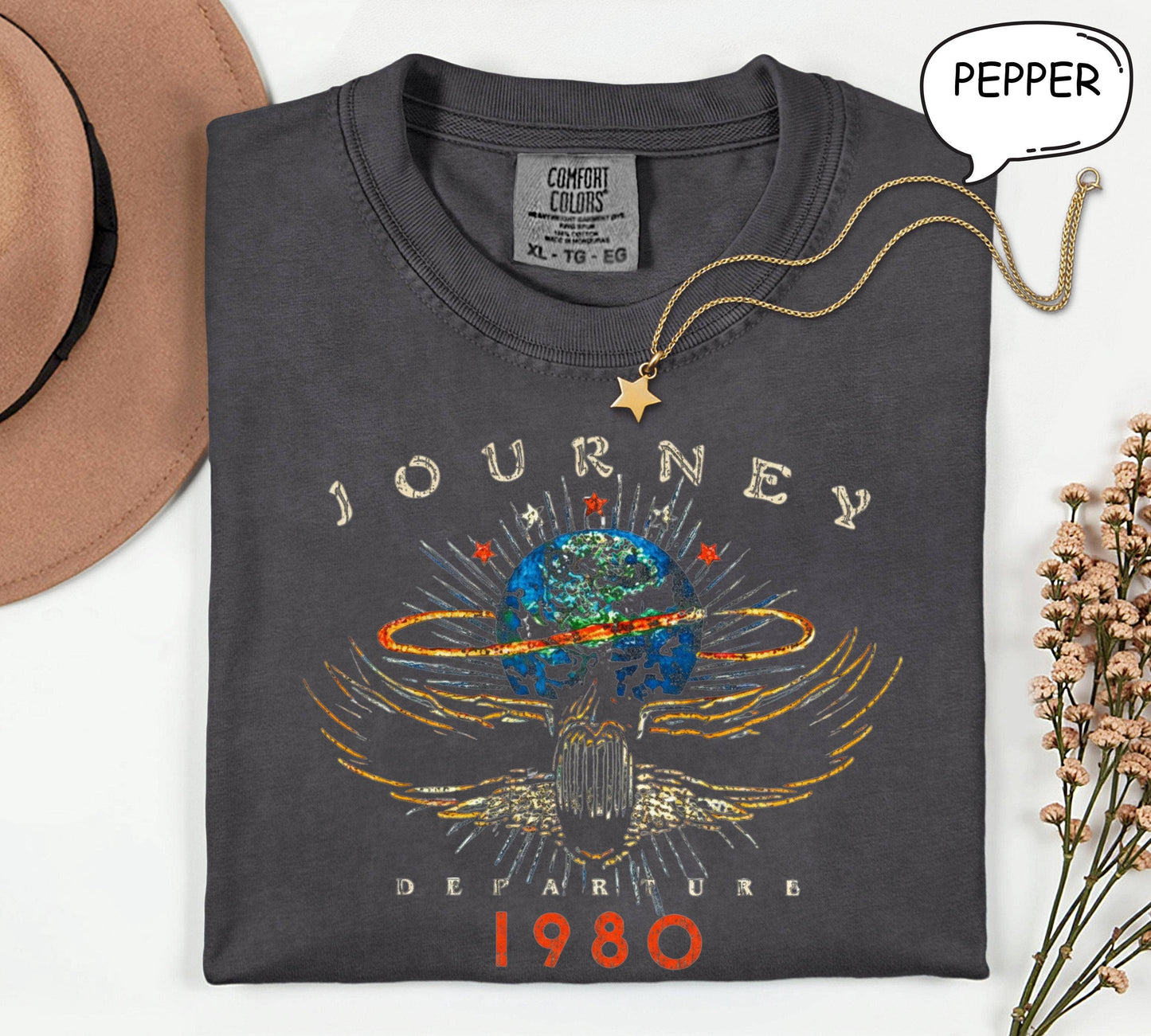 Journey Band 1980 Vintage Rock Concert Music Lover T Shirt