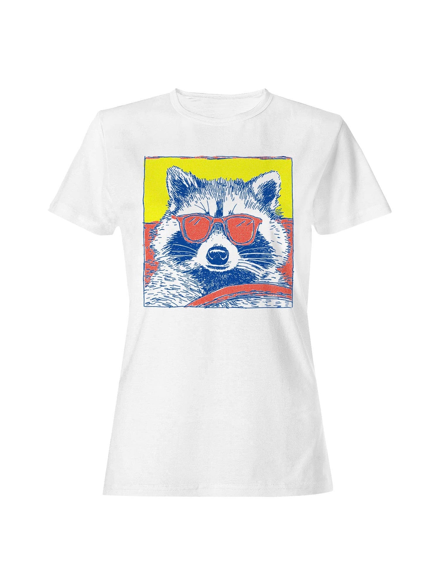 Cool Raccoon Pop Art Women's T-Shirt