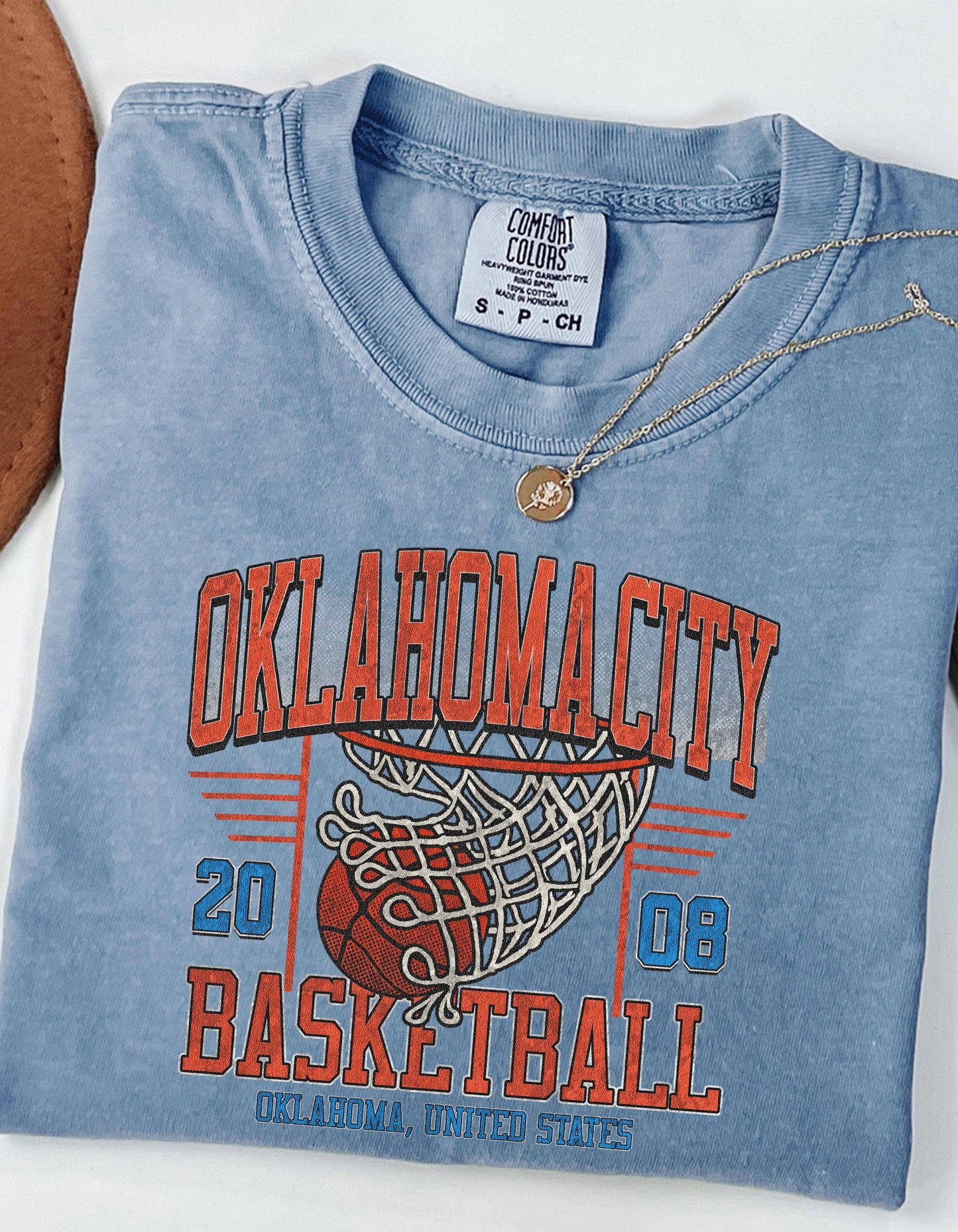 Vintage Oklahoma City Thunder Basketball Tee Retro Fan Shirt