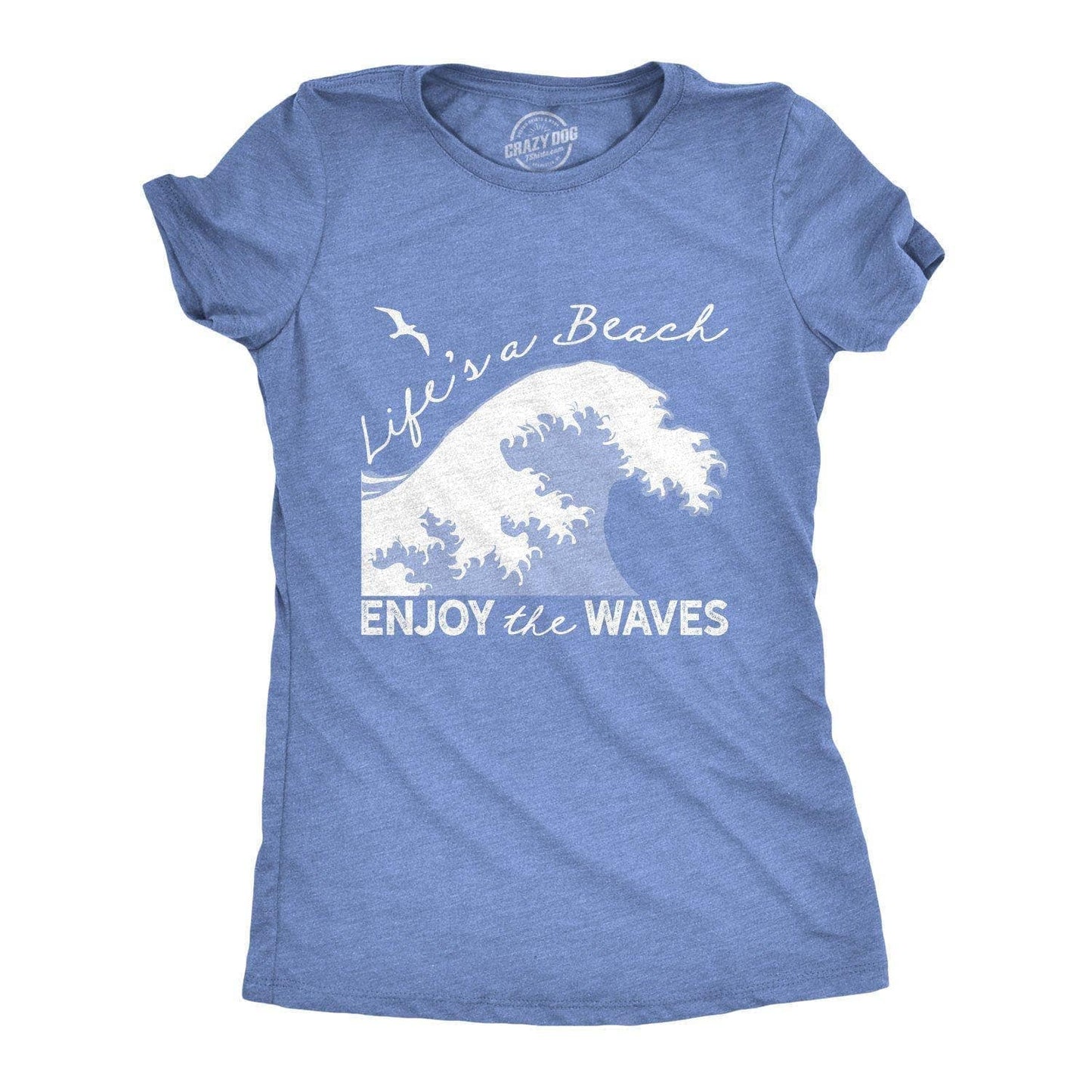 Life's A Beach Enjoy the Waves Women's Tshirt Vacation